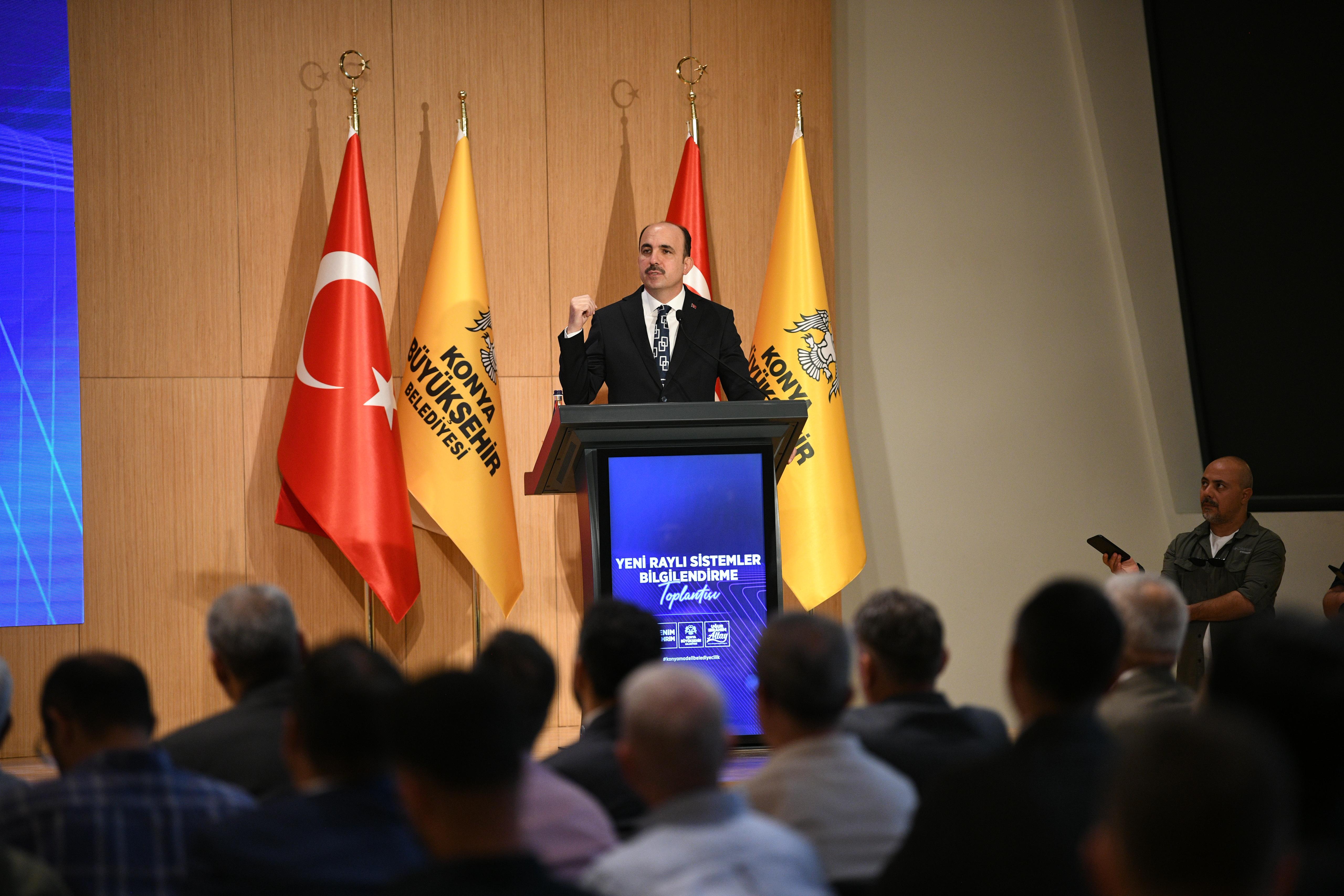 BAŞKAN ALTAY: “ŞEHRİMİZ KUZEYDEN GÜNEYE, DOĞUDAN BATIYA RAYLI SİSTEMLERLE DONATILACAK”