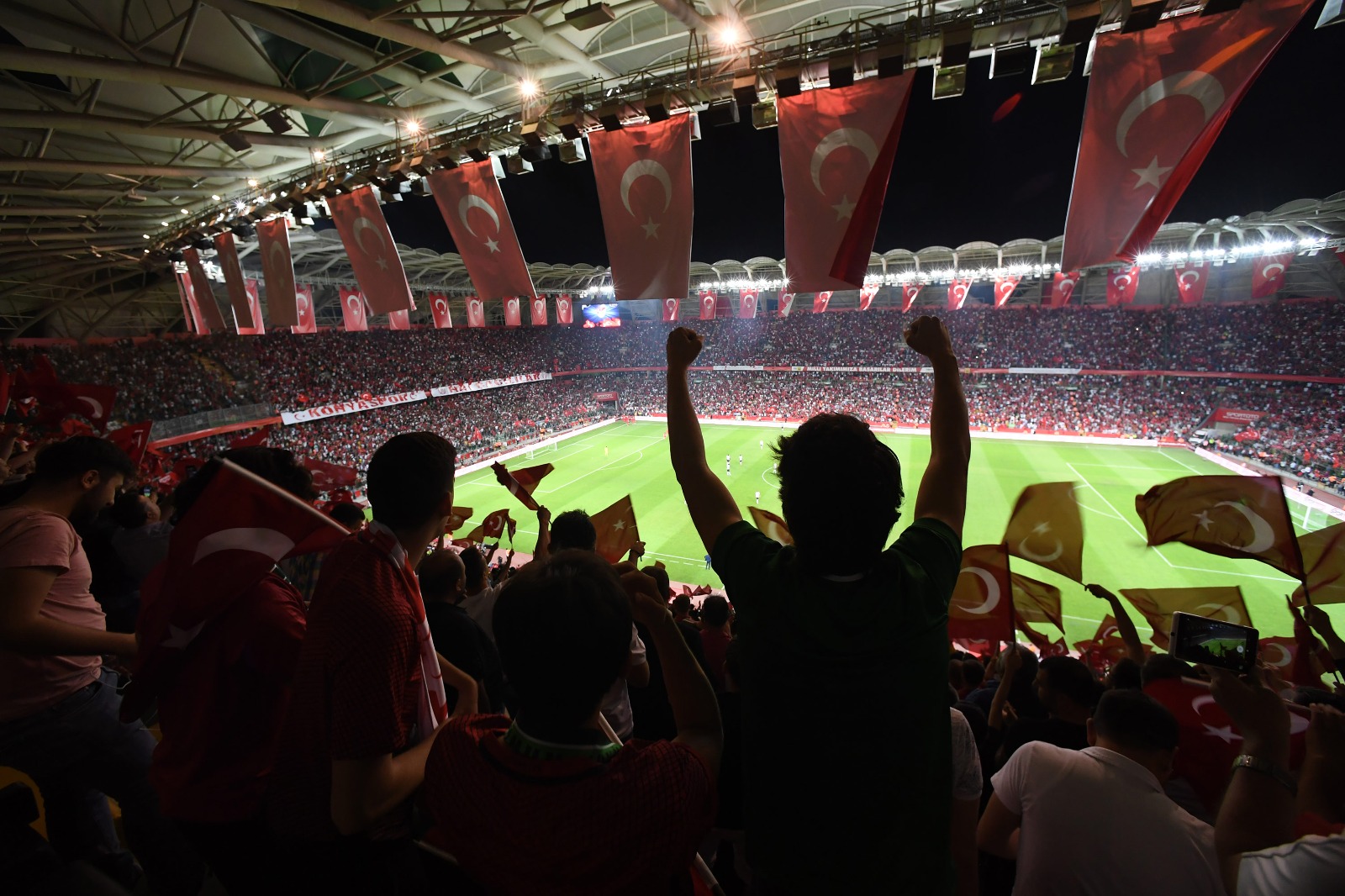 KONYA’DA MİLLİ MAÇ İÇİN HER ŞEY HAZIR