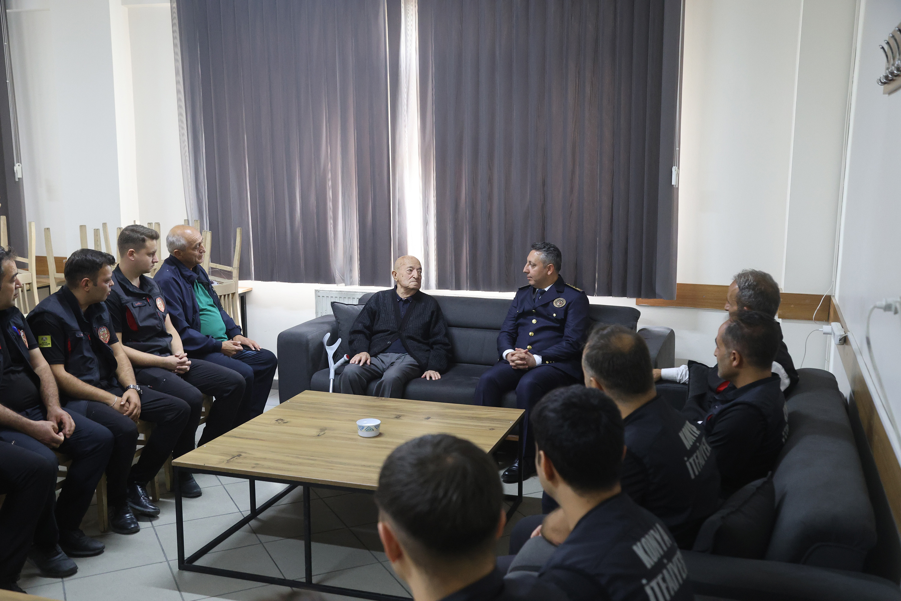 EMEKTAR İTFAİYE MÜDÜRÜ’NDEN KONYA İTFAİYESİ’NE ANLAMLI ZİYARET