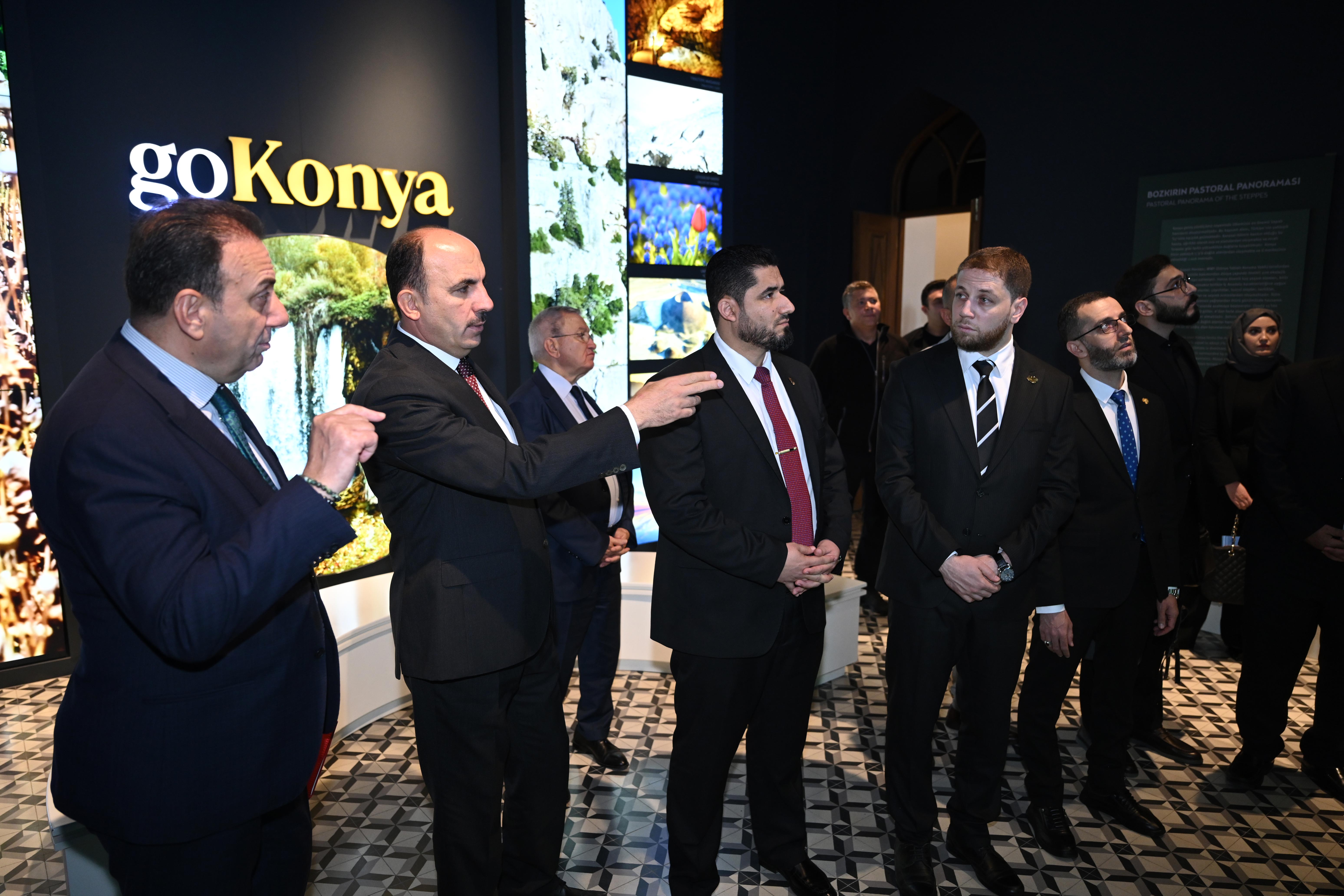 UCLG-MEWA KONGRESİ İÇİN KONYA’YA GELEN SURİYELİ HEYET BAŞKAN ALTAY’I ZİYARET ETTİ