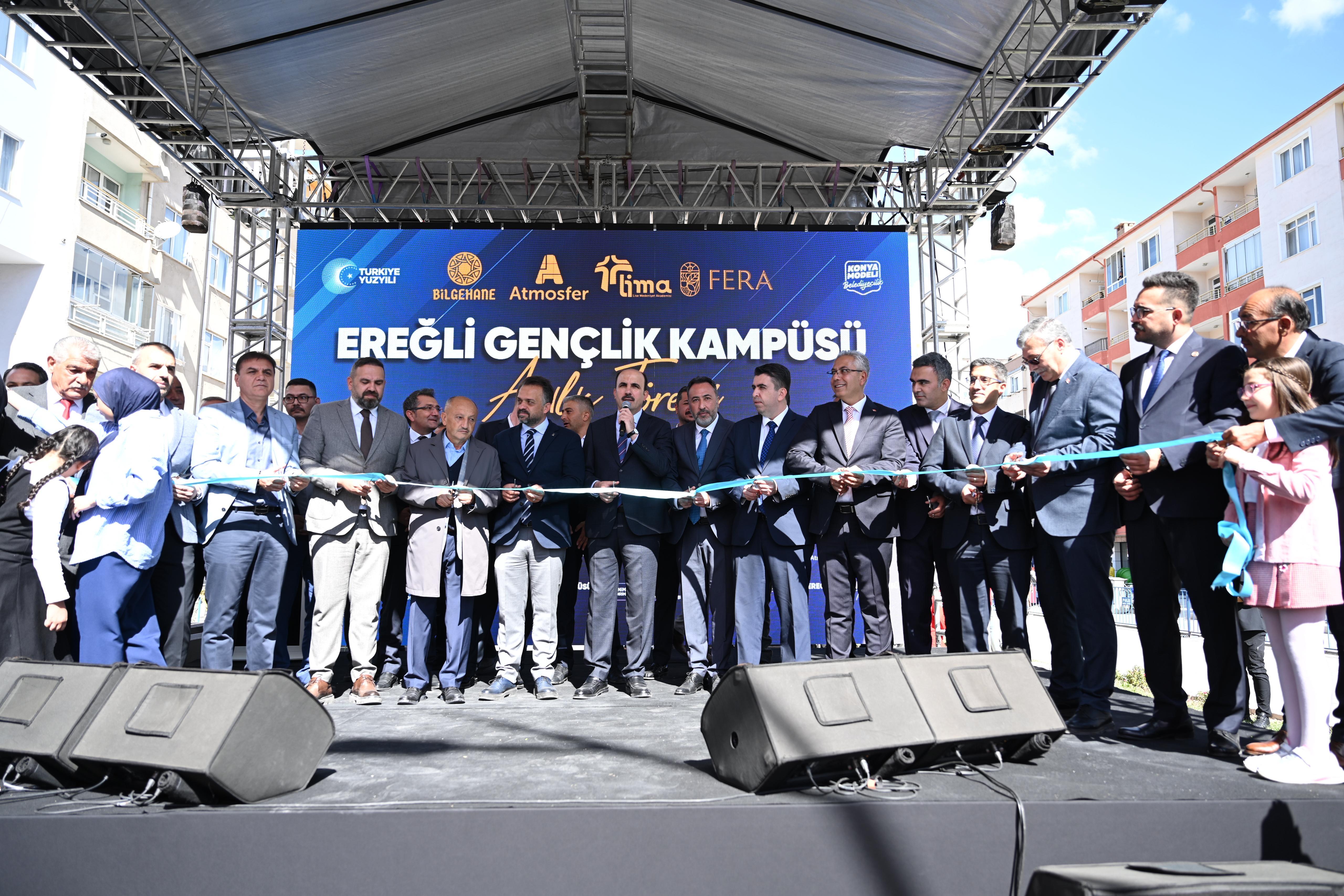 BÜYÜKŞEHİR KONYA’NIN EN BÜYÜK GENÇLİK KAMPÜSÜ’NÜ EREĞLİ’DE AÇTI