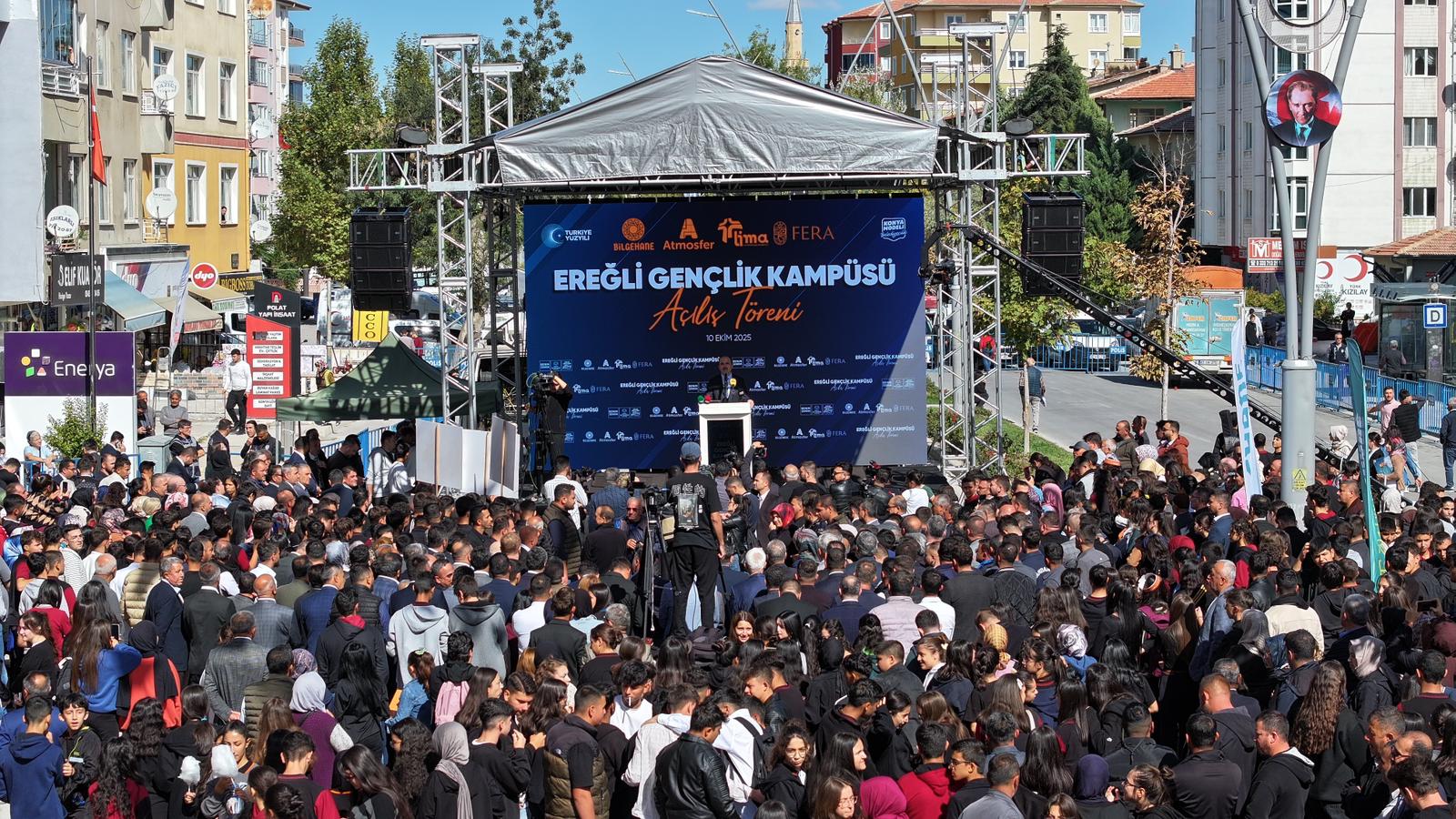 BÜYÜKŞEHİR KONYA’NIN EN BÜYÜK GENÇLİK KAMPÜSÜ’NÜ EREĞLİ’DE AÇTI