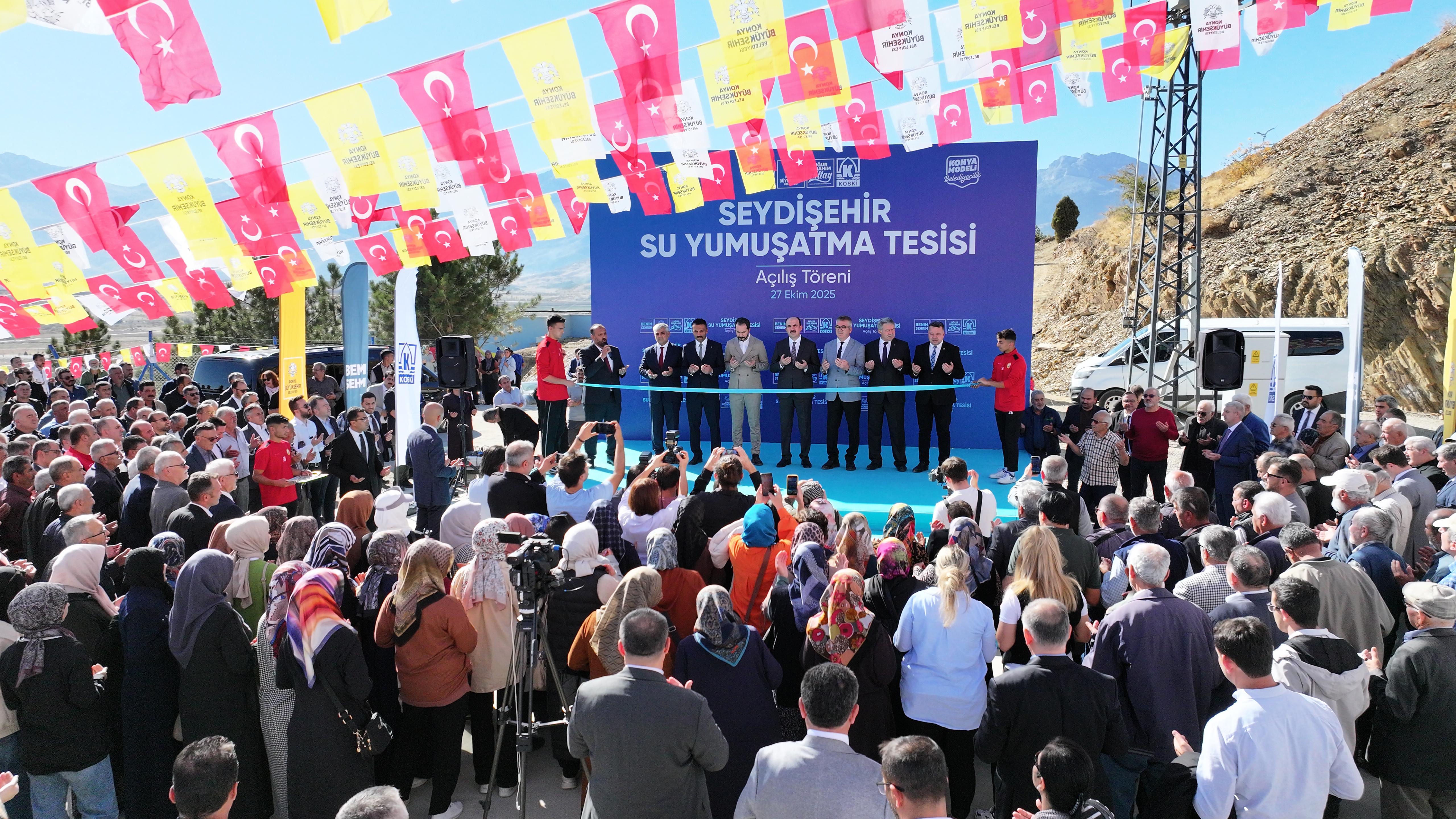BAŞKAN ALTAY SEYDİŞEHİR’E KAZANDIRILAN 65 MİLYON LİRALIK SU YUMUŞATMA TESİSİNİ AÇTI