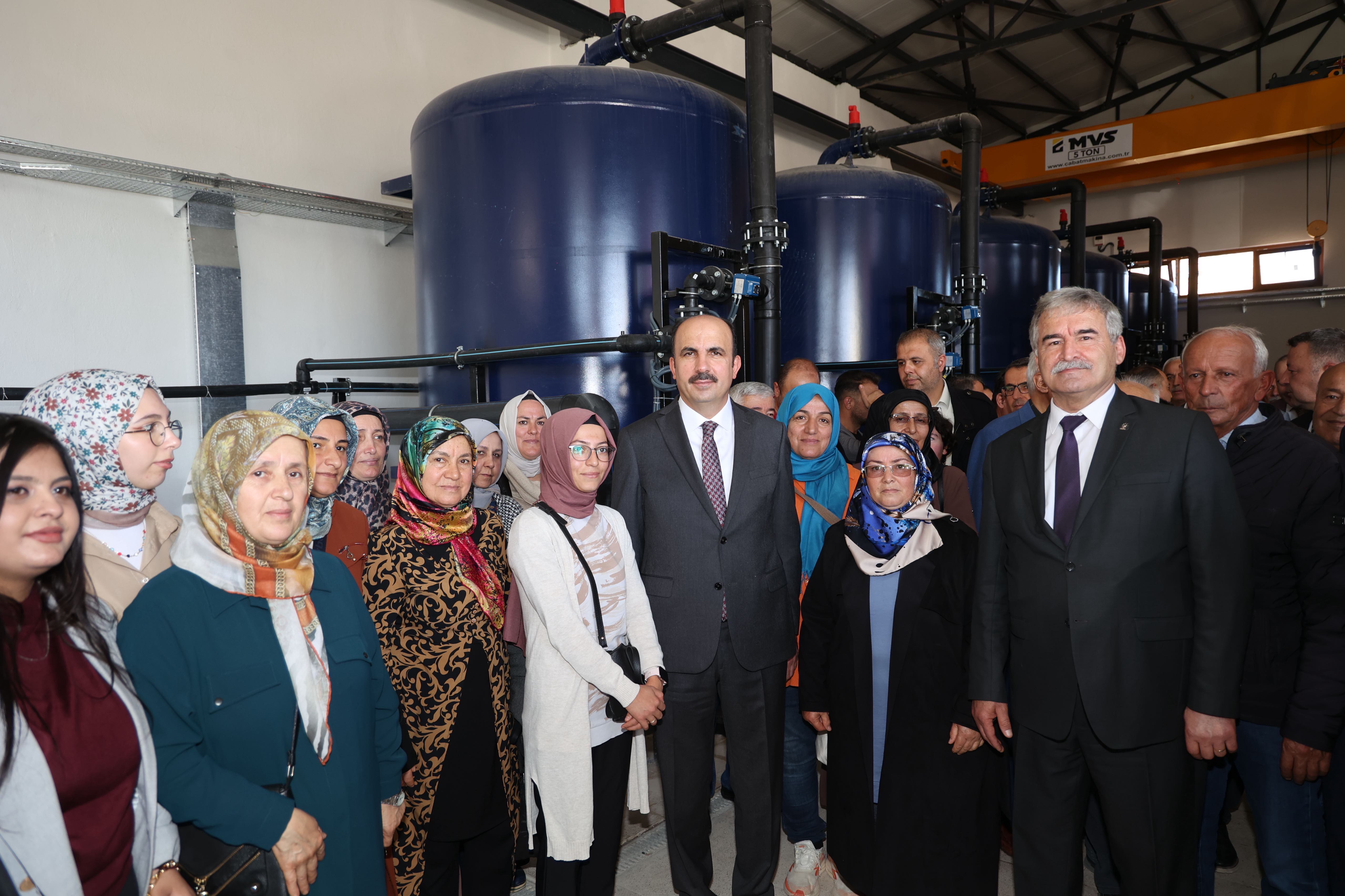 BAŞKAN ALTAY SEYDİŞEHİR’E KAZANDIRILAN 65 MİLYON LİRALIK SU YUMUŞATMA TESİSİNİ AÇTI