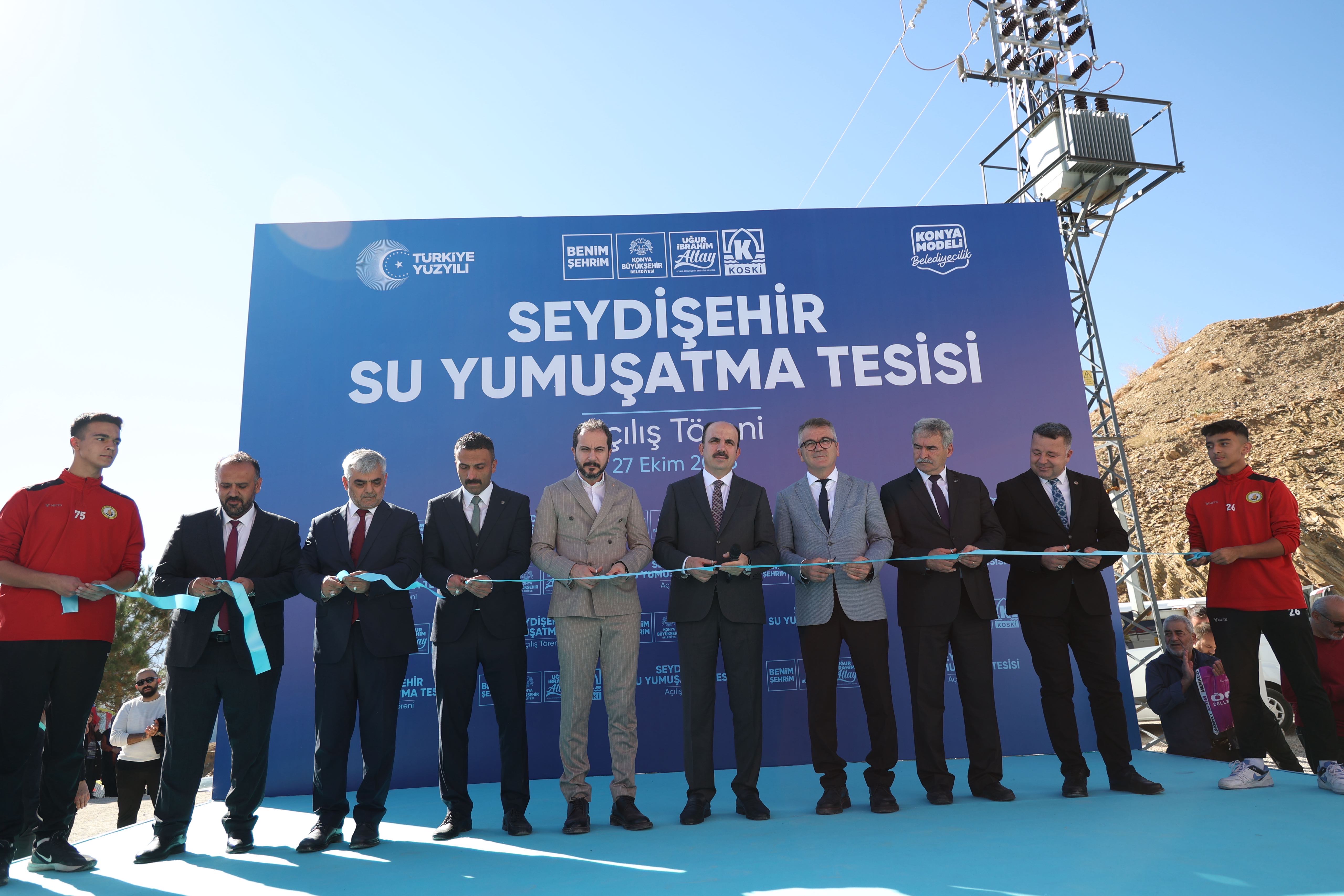 BAŞKAN ALTAY SEYDİŞEHİR’E KAZANDIRILAN 65 MİLYON LİRALIK SU YUMUŞATMA TESİSİNİ AÇTI