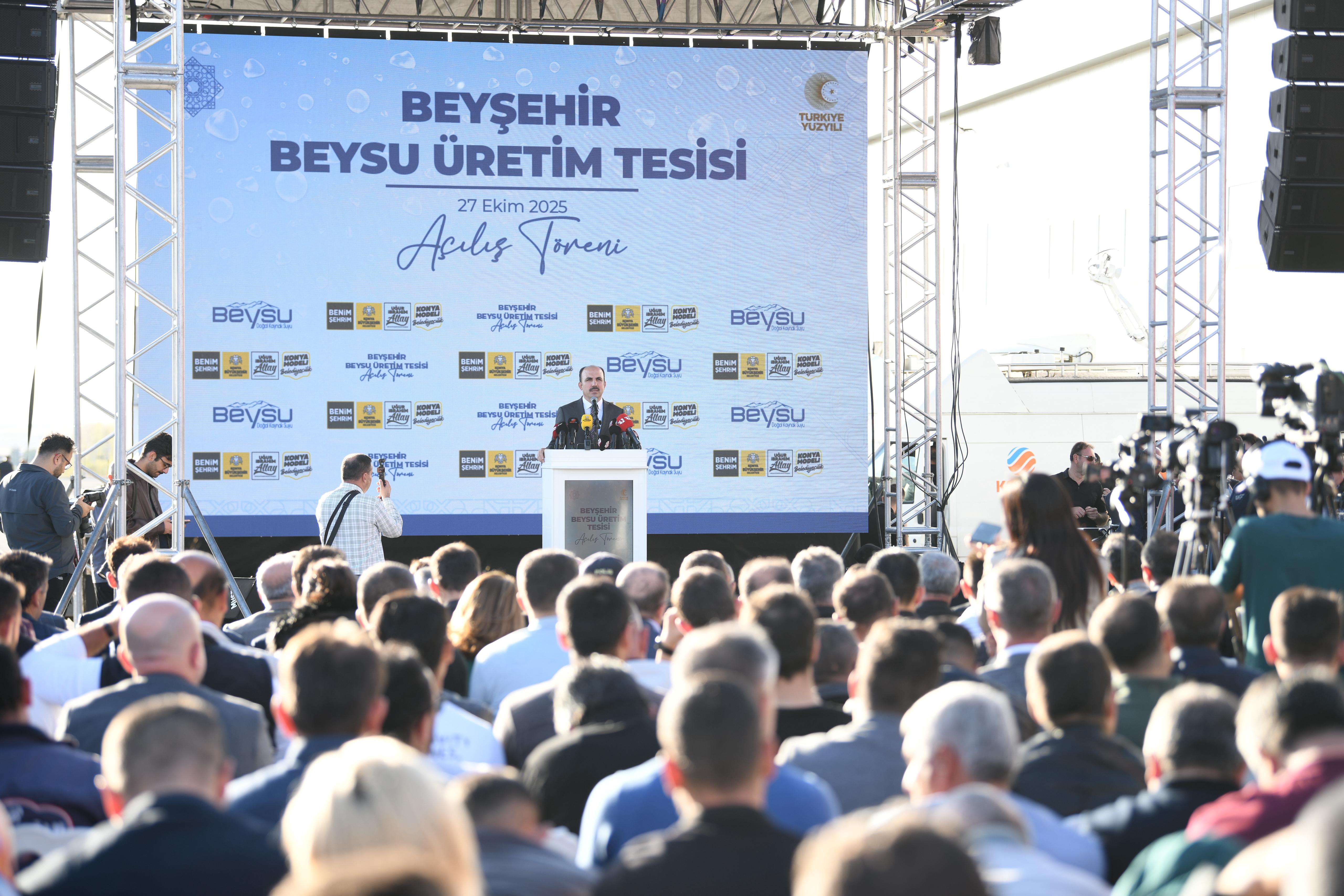BAŞKAN ALTAY, BEYSU’NUN 1 MİLYAR 130 MİLYONLUK DEV TESİSİNİ HİZMETE AÇTI