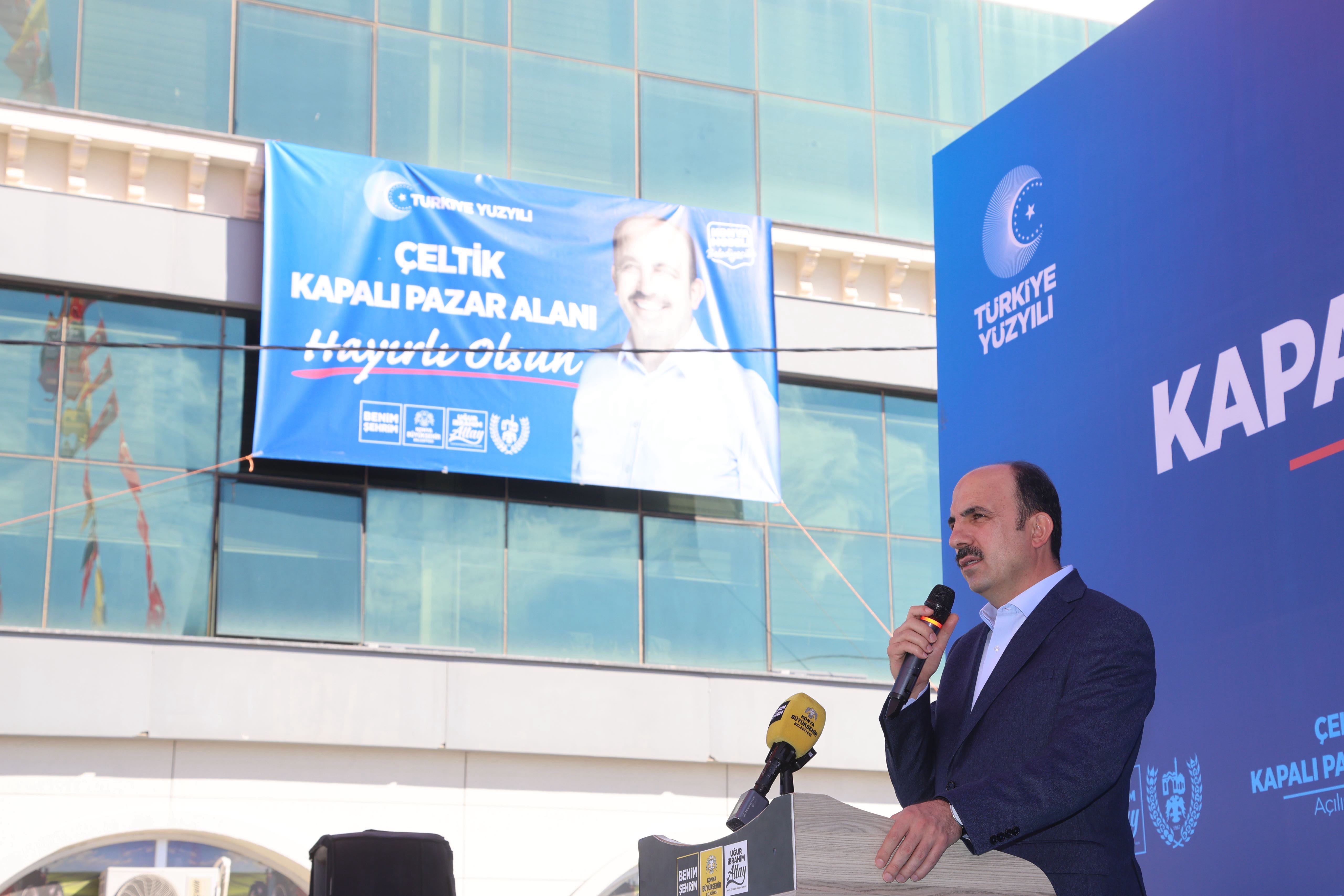 BAŞKAN ALTAY 102 MİLYON LİRA BEDELLE ÇELTİK’E KAZANDIRILAN KAPALI PAZAR YERİ’NİN AÇILIŞINI YAPTI