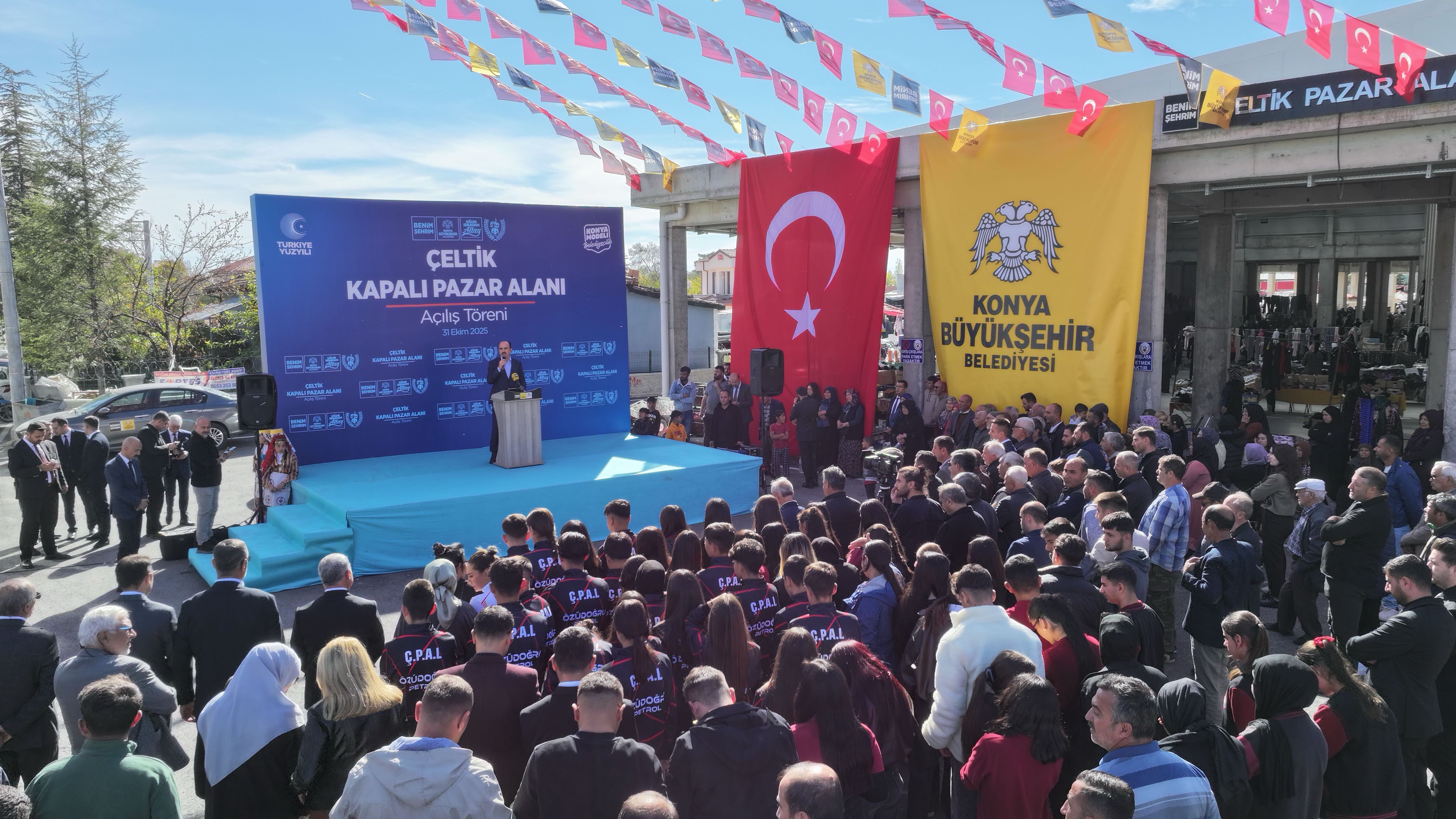 BAŞKAN ALTAY 102 MİLYON LİRA BEDELLE ÇELTİK’E KAZANDIRILAN KAPALI PAZAR YERİ’NİN AÇILIŞINI YAPTI