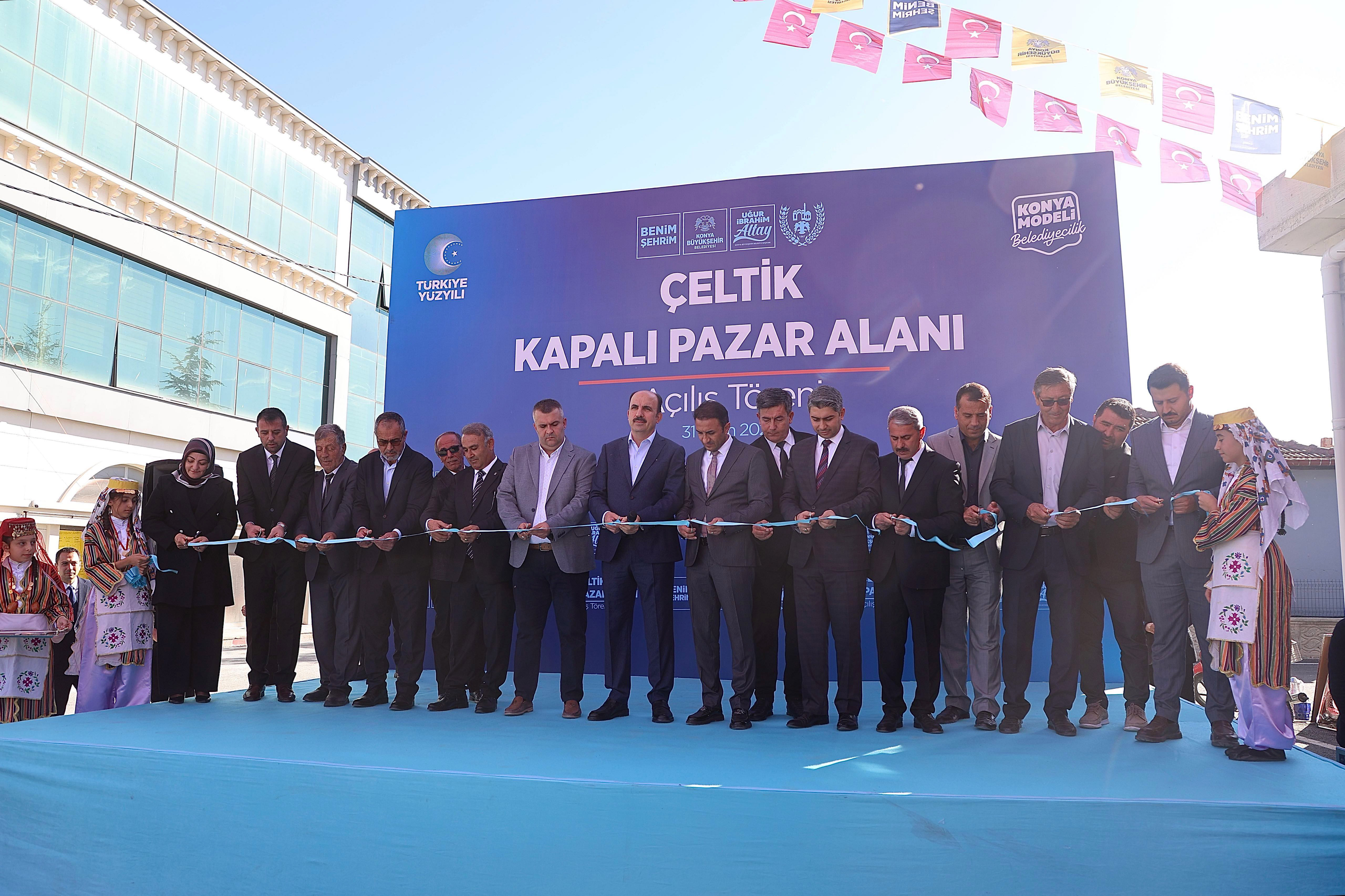 BAŞKAN ALTAY 102 MİLYON LİRA BEDELLE ÇELTİK’E KAZANDIRILAN KAPALI PAZAR YERİ’NİN AÇILIŞINI YAPTI