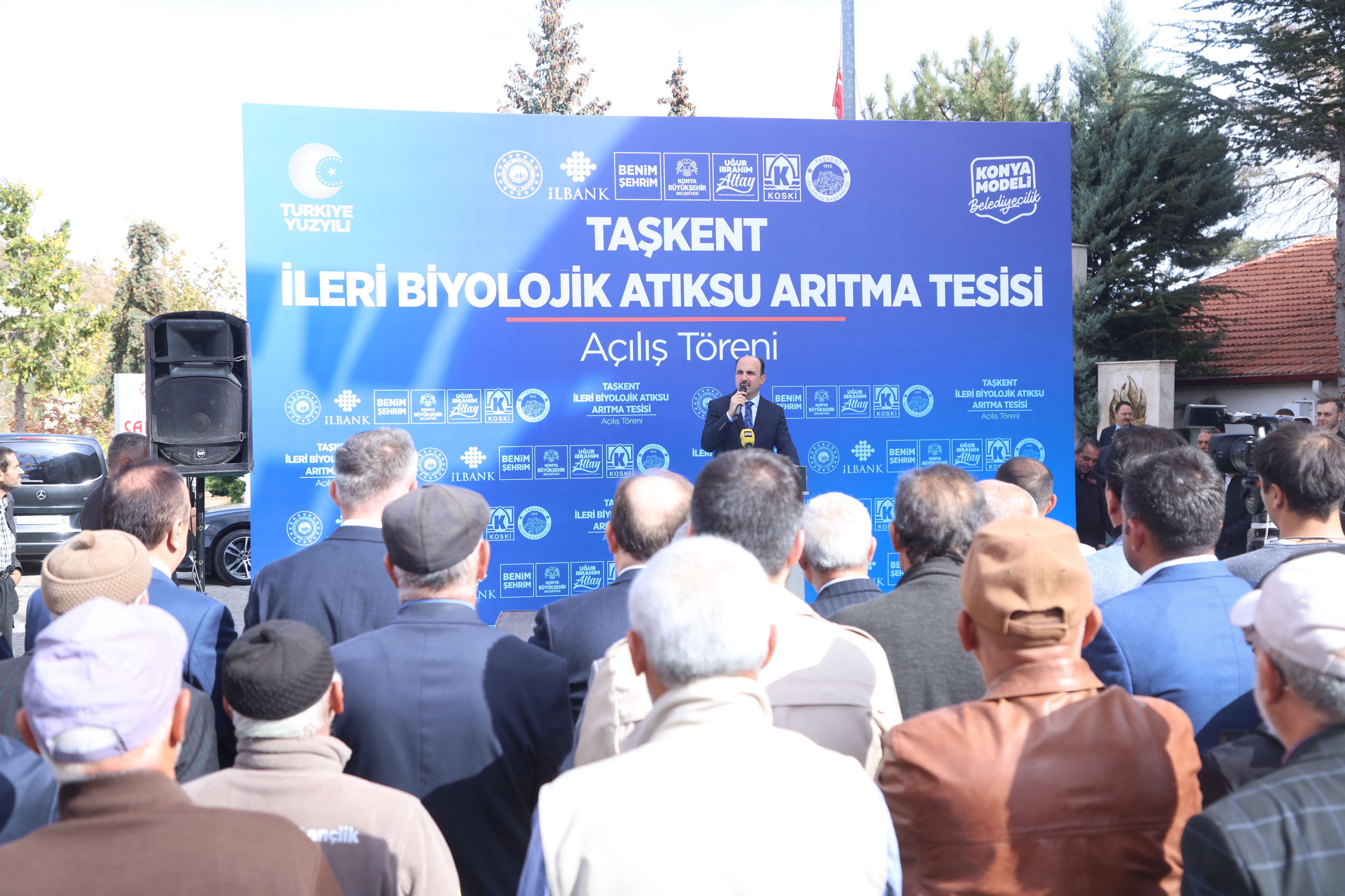 MİLLETVEKİLİ BAYKAN VE BAŞKAN ALTAY TAŞKENT İLERİ BİYOLOJİK ATIK SU ARITMA TESİSİ’NİN AÇILIŞINI YAPTI