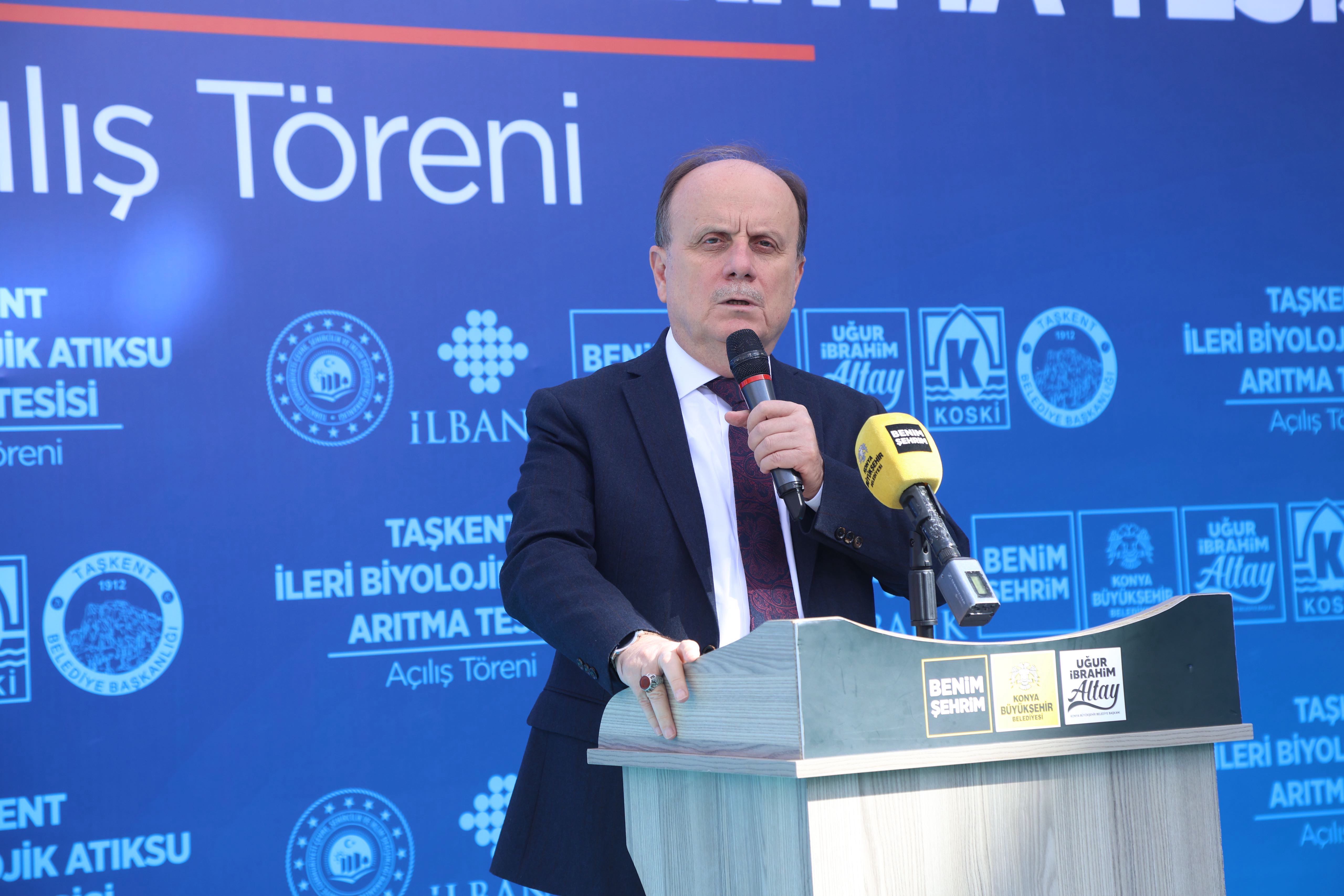 MİLLETVEKİLİ BAYKAN VE BAŞKAN ALTAY TAŞKENT İLERİ BİYOLOJİK ATIK SU ARITMA TESİSİ’NİN AÇILIŞINI YAPTI