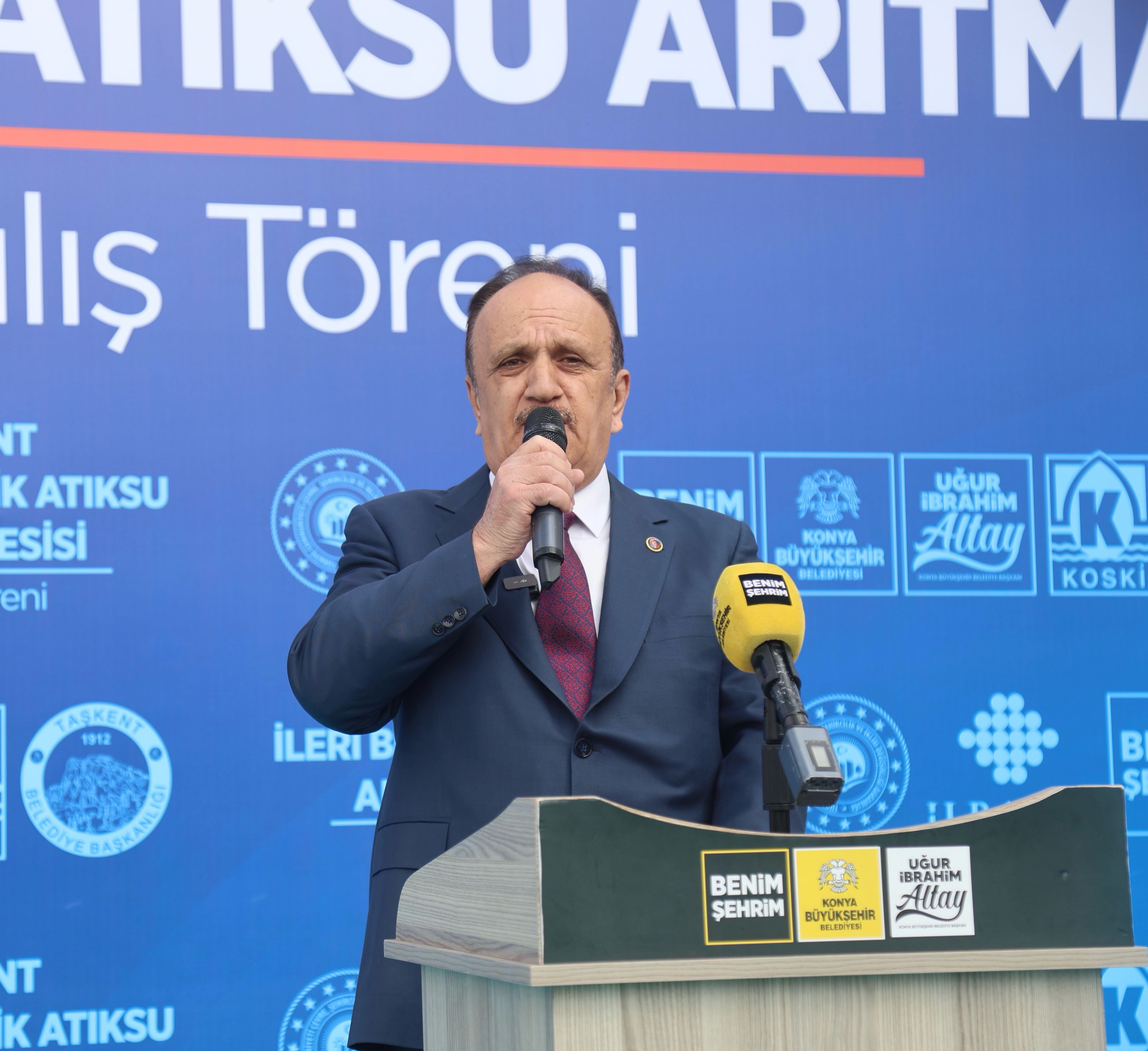 MİLLETVEKİLİ BAYKAN VE BAŞKAN ALTAY TAŞKENT İLERİ BİYOLOJİK ATIK SU ARITMA TESİSİ’NİN AÇILIŞINI YAPTI