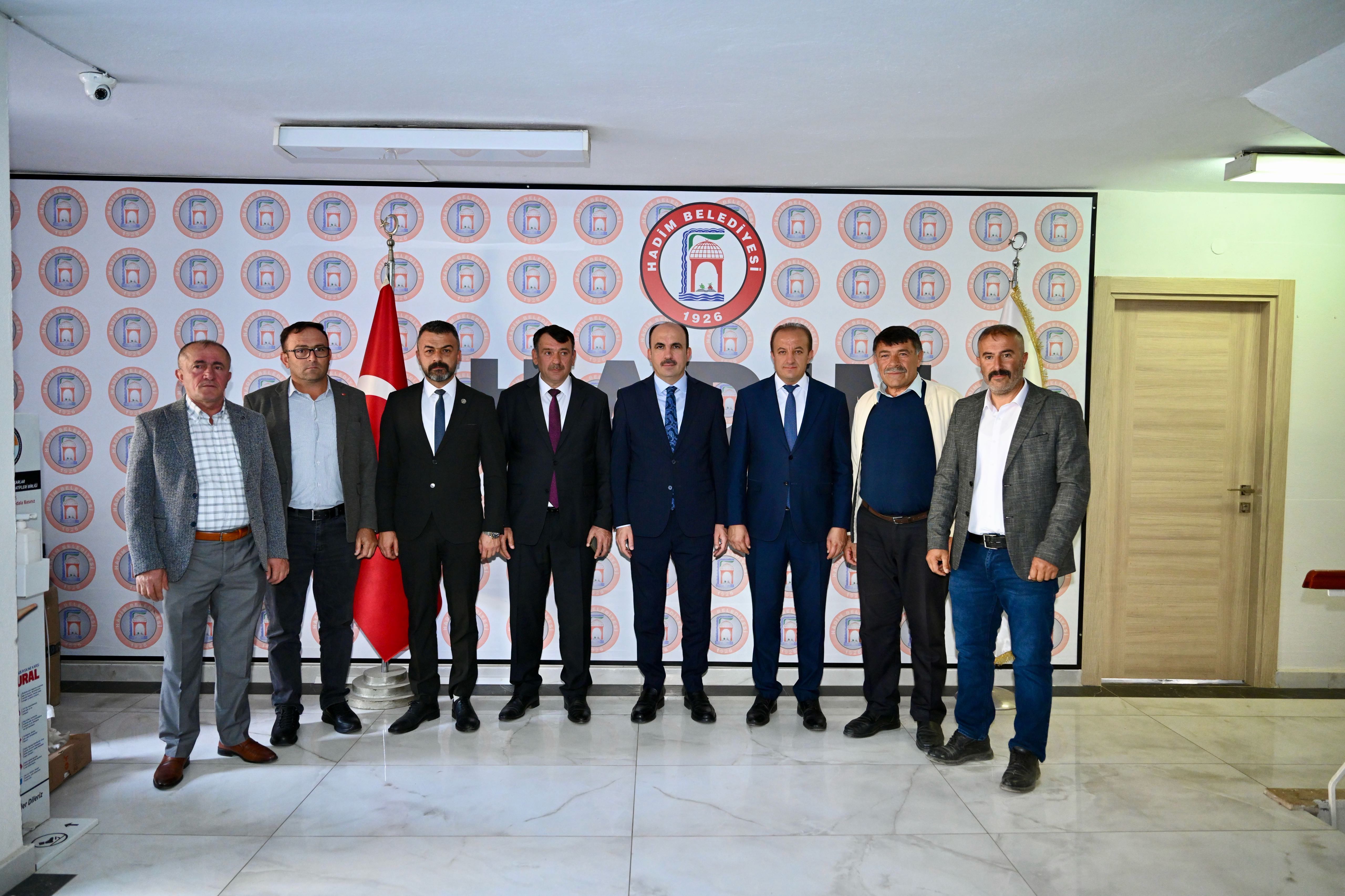 BAŞKAN ALTAY HADİM’DE YATIRIM İNCELEMESİ YAPARAK ZİYARETLER GERÇEKLEŞTİRDİ