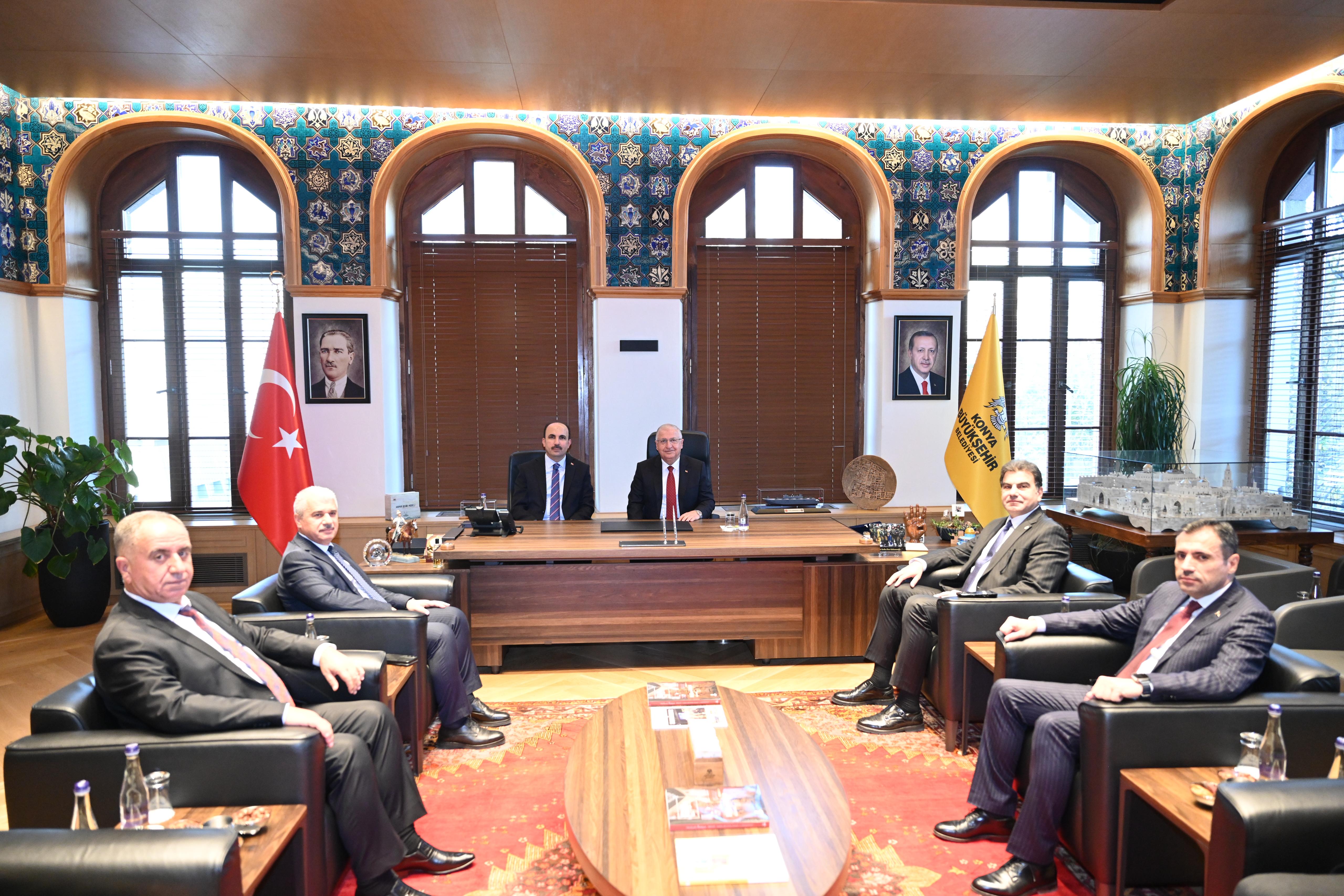 MİLLİ SAVUNMA BAKANI GÜLER BAŞKAN ALTAY’I ZİYARET ETTİ