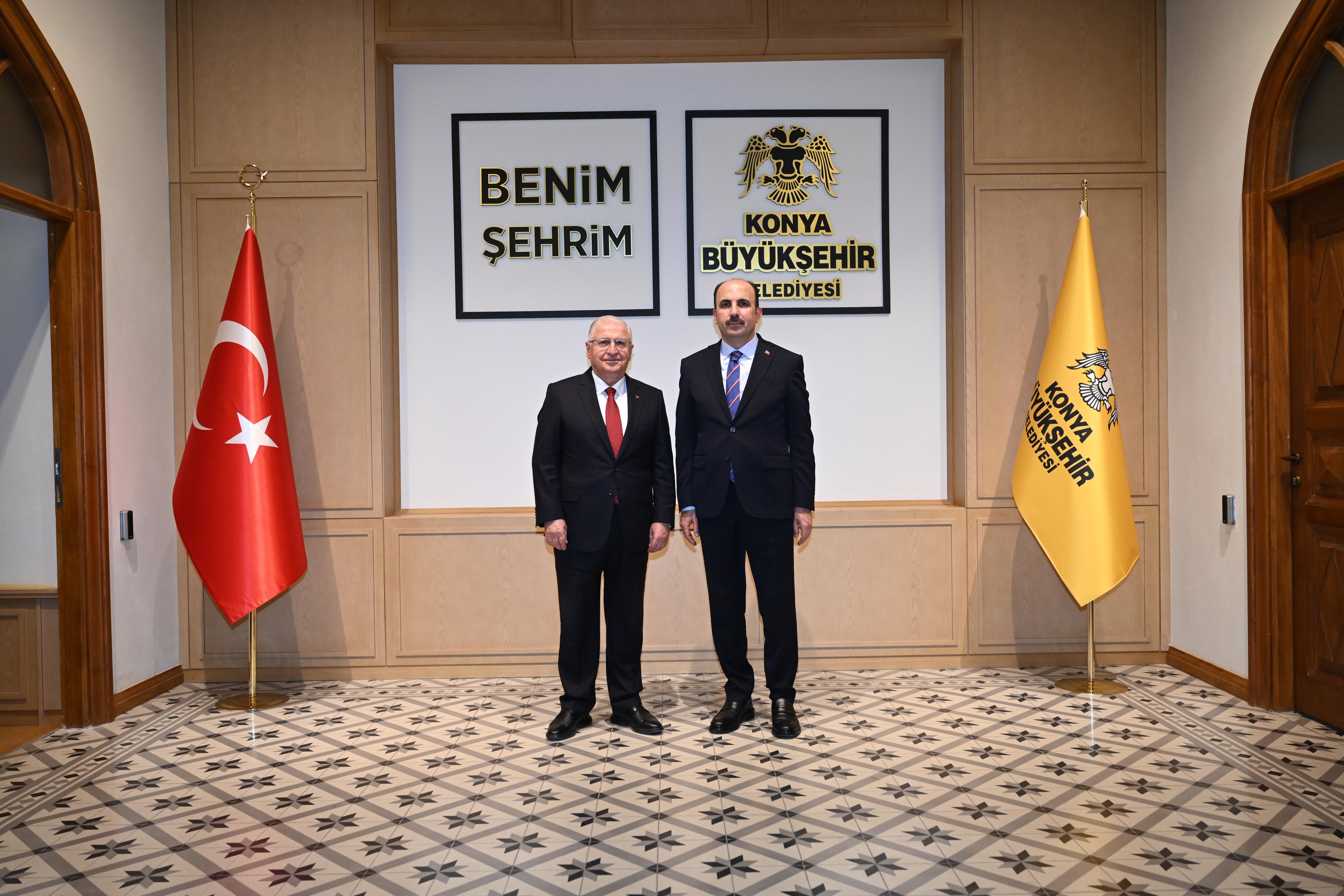 MİLLİ SAVUNMA BAKANI GÜLER BAŞKAN ALTAY’I ZİYARET ETTİ