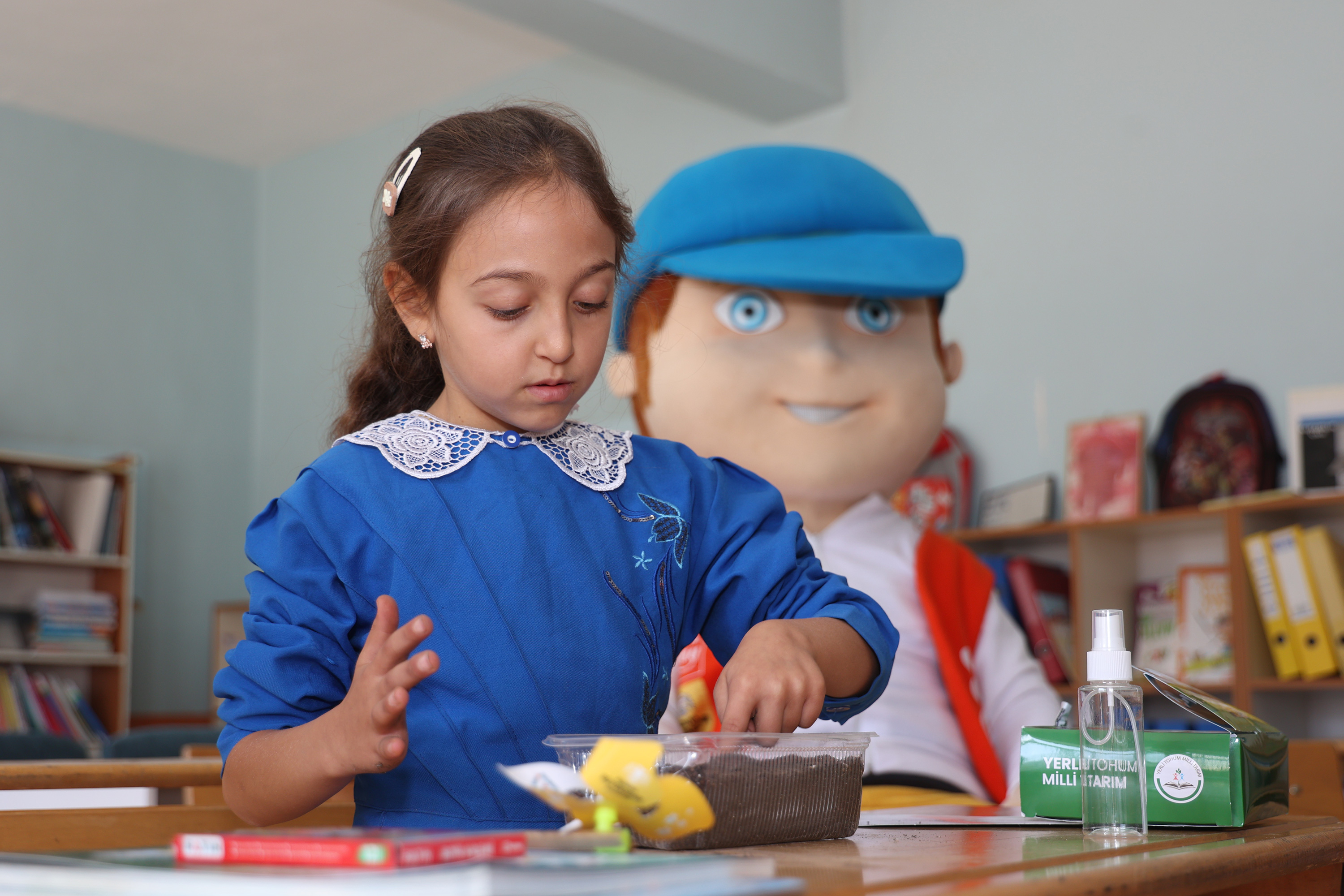 ILGIN GÖKÇEYURT’UN TEK İLKOKUL ÖĞRENCİSİ İLAYDA’YA MİLLİ TOHUM BİLİNCİ KAZANDIRILDI