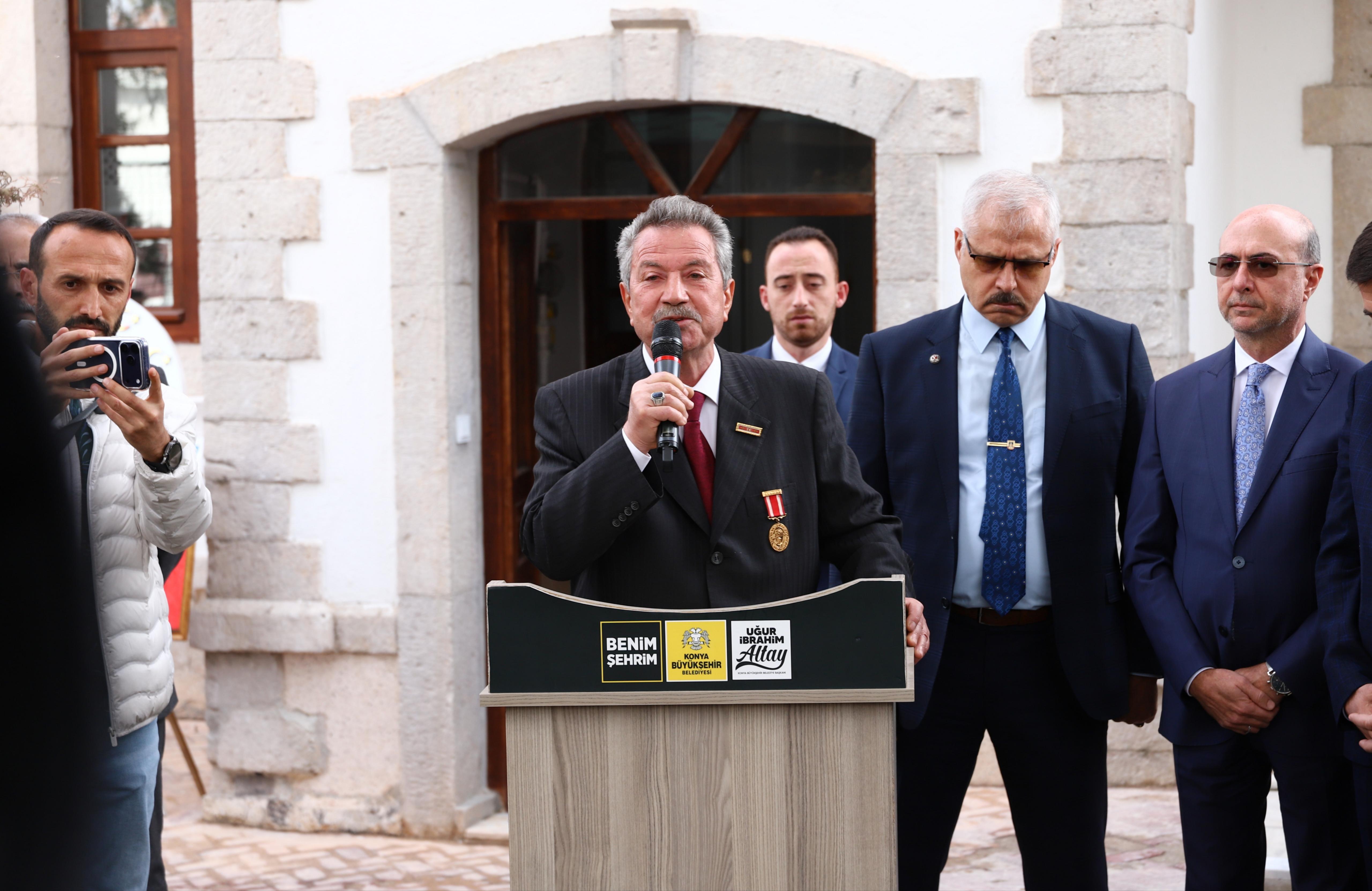 KONYA BÜYÜKŞEHİR TARAFINDAN YENİLENEN ŞEHİT AİLELERİ DERNEĞİ BİNASININ AÇILIŞI DUALARLA YAPILDI