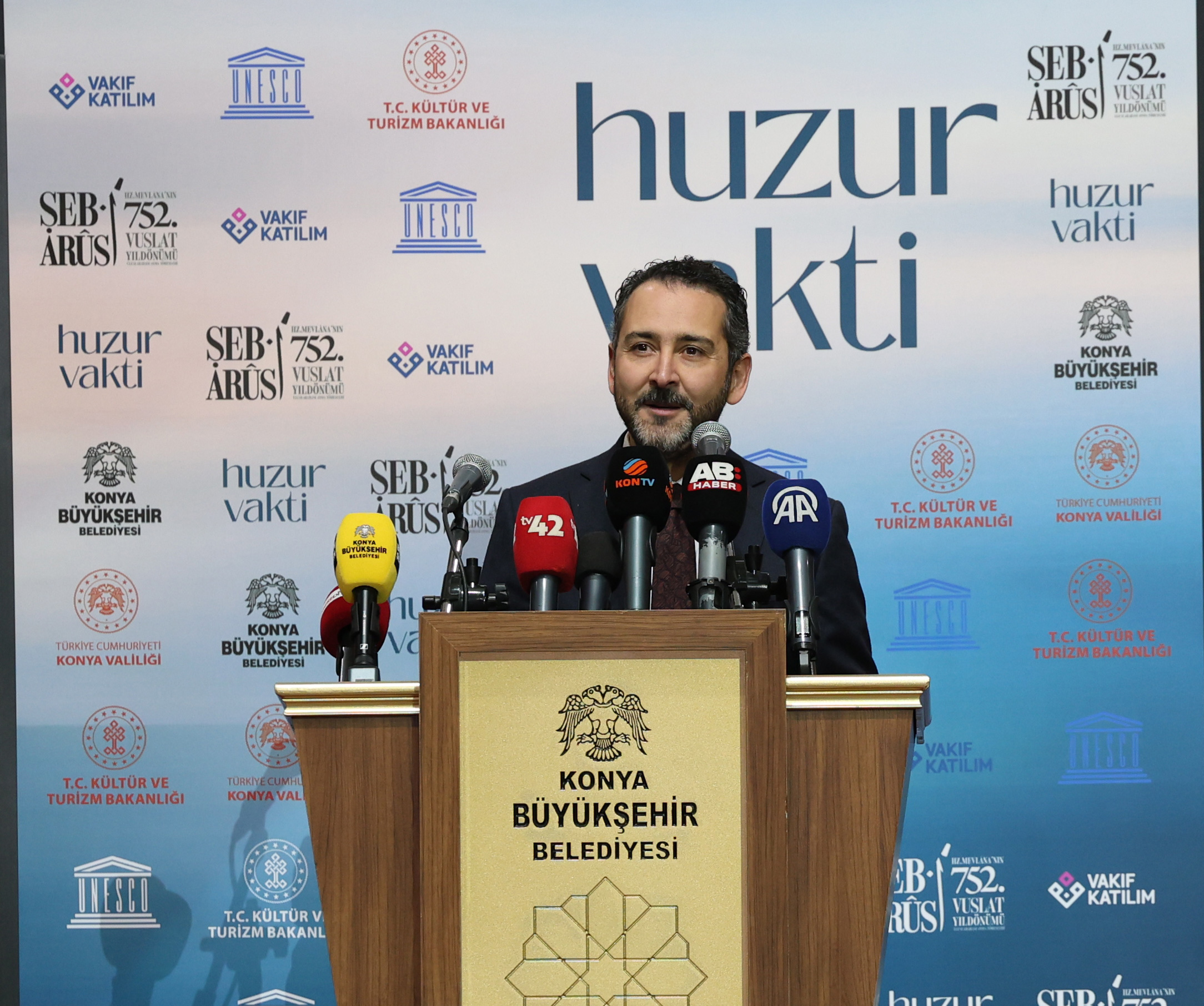 HAZRETİ MEVLANA'NIN 752. VUSLAT YIL DÖNÜMÜ ANMA ETKİNLİKLERİ “HUZUR VAKTİ” TEMASIYLA BAŞLADI