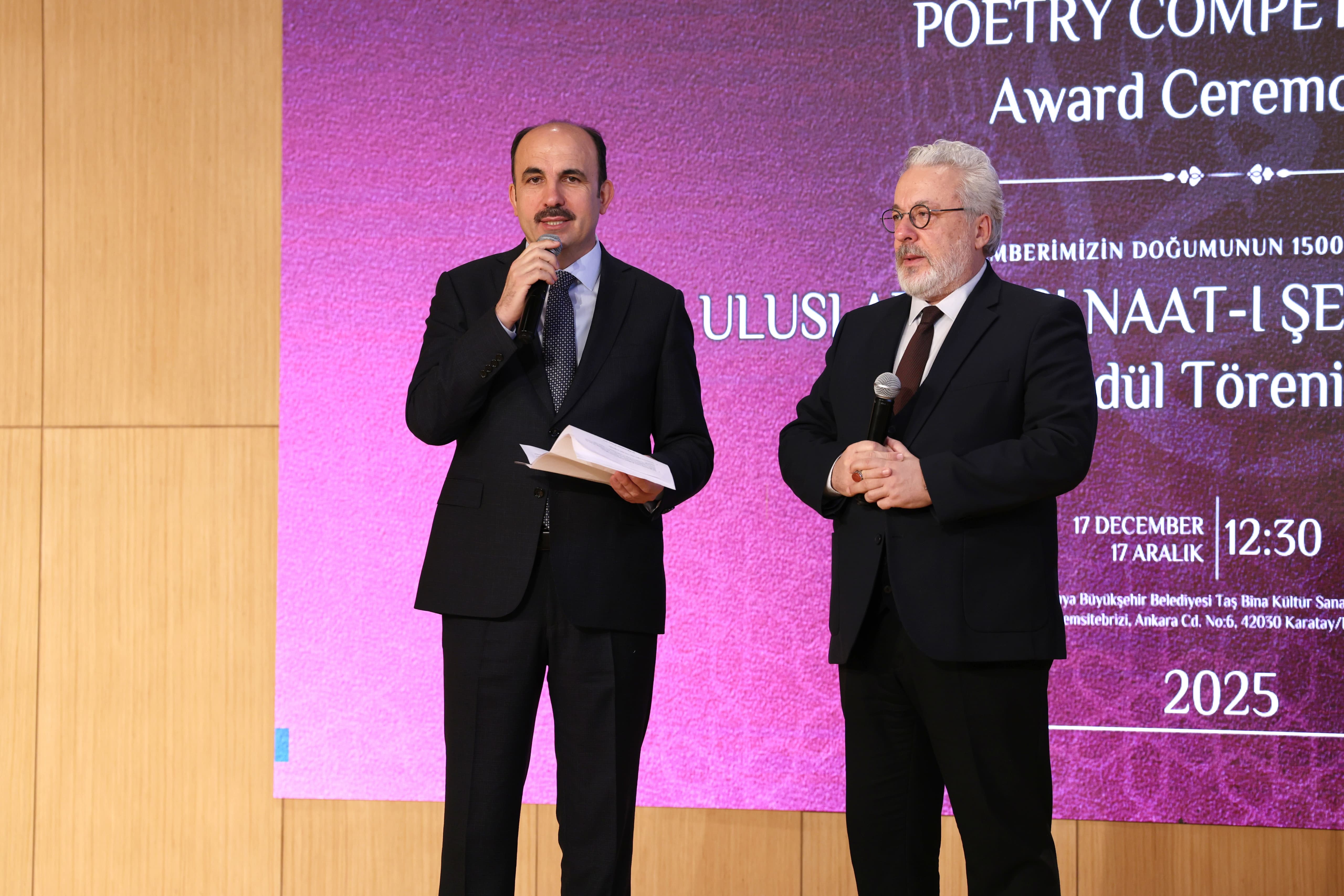 KONYA BÜYÜKŞEHİR’İN DESTEKLEDİĞİ “ULUSLARARASI NAAT-I ŞERİF YARIŞMASI”NDA ÖDÜLLER SAHİPLERİNİ BULDU