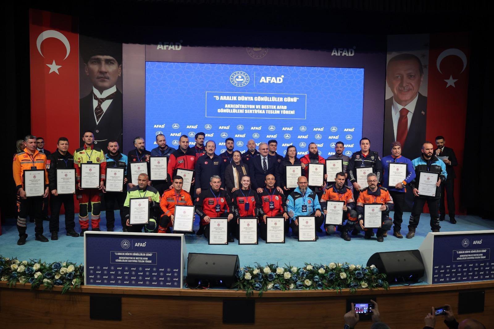 KONYA BÜYÜKŞEHİR AFAD’TAN AKREDİTASYON BELGELERİNİ ALDI