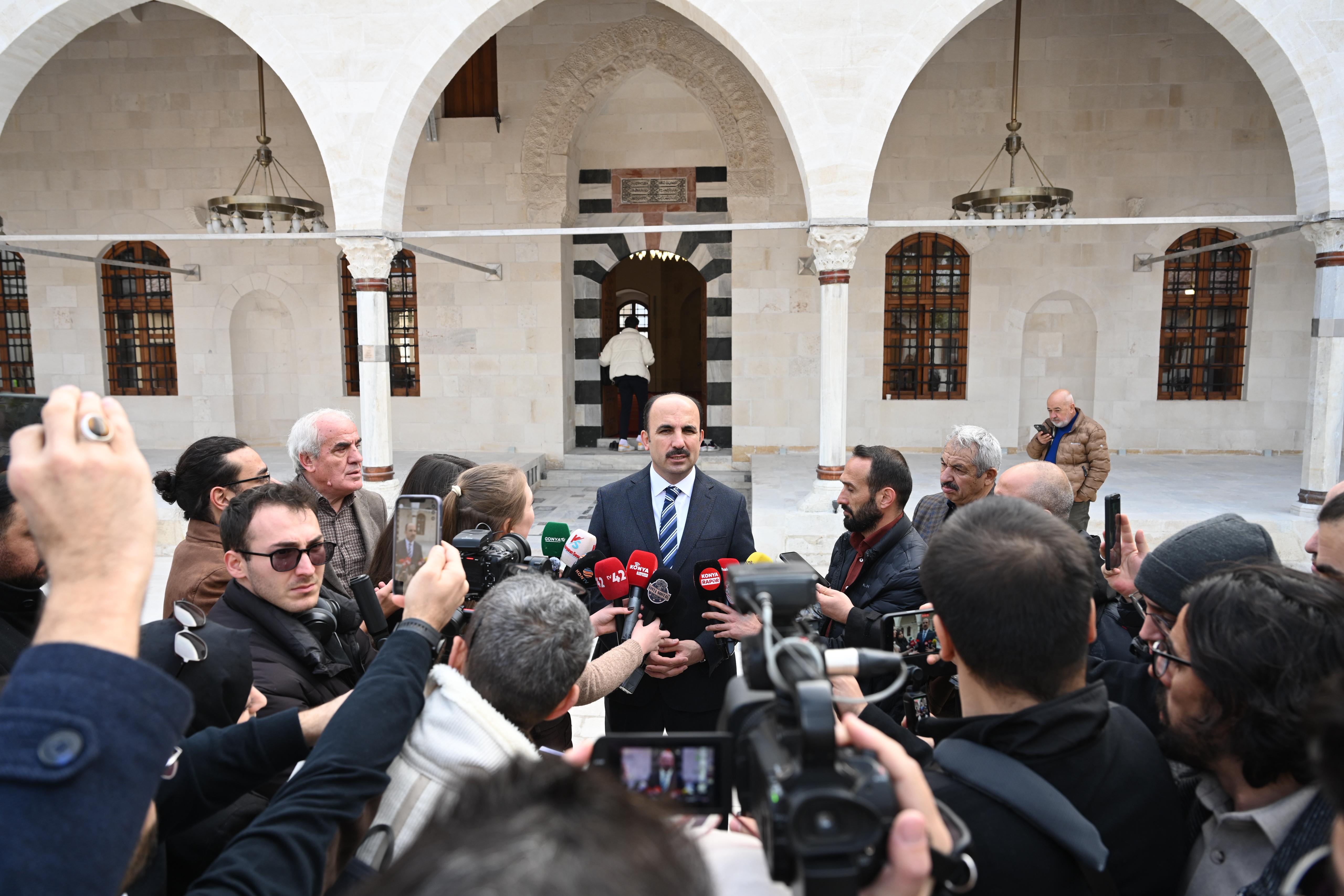 BAŞKAN ALTAY: “TARİHİN TOZLU SAYFALARINI KİM AÇARSA KONYA’NIN HATAY’DA YAPTIKLARINI VE HABİB-İ NECCAR CAMİİ’NİN RESTORASYONUNU GÖRECEK”