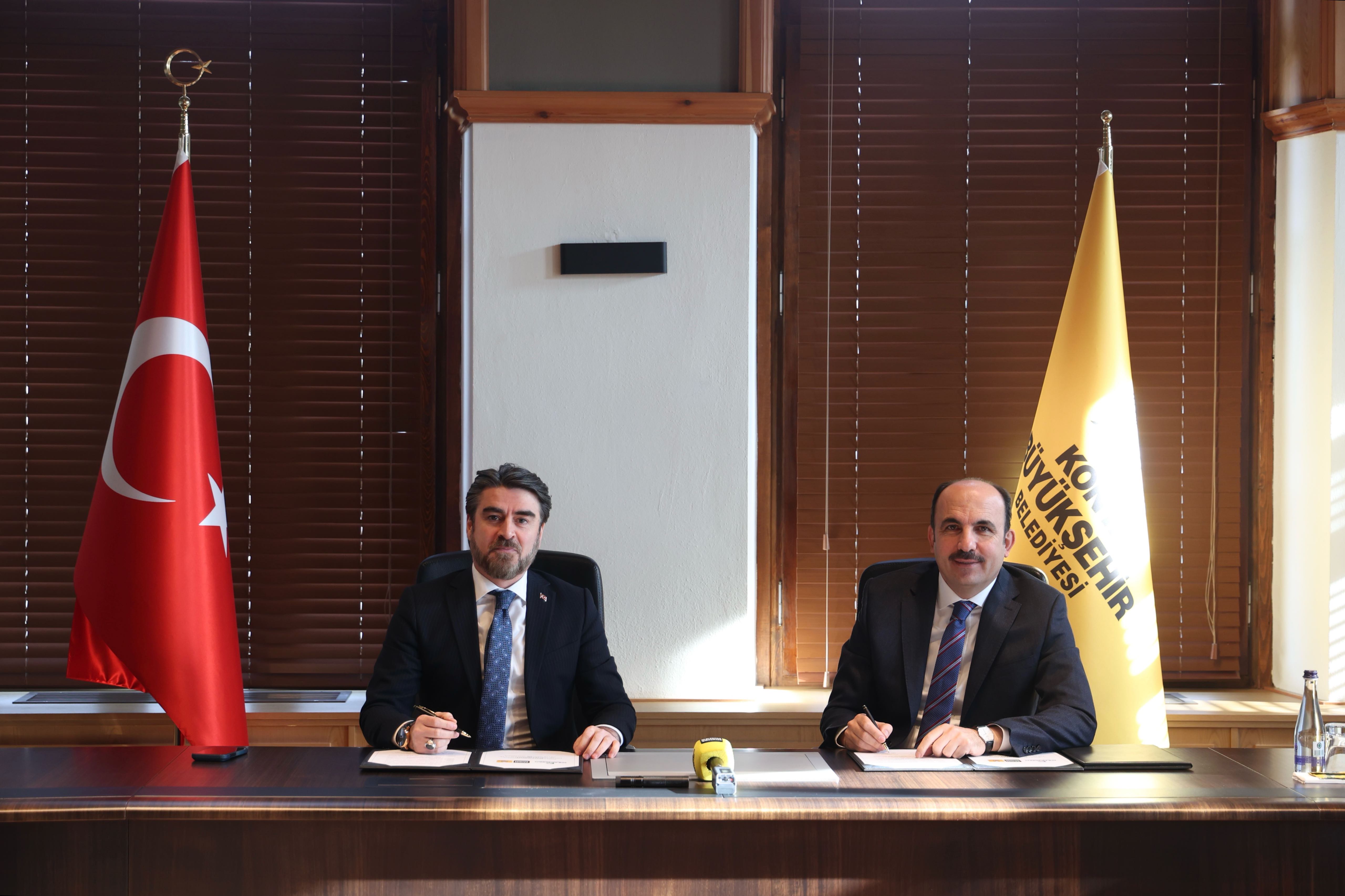 KONYA BÜYÜKŞEHİR İLE EMLAK YÖNETİM A.Ş. ARASINDA ÖRNEK İŞ BİRLİĞİ