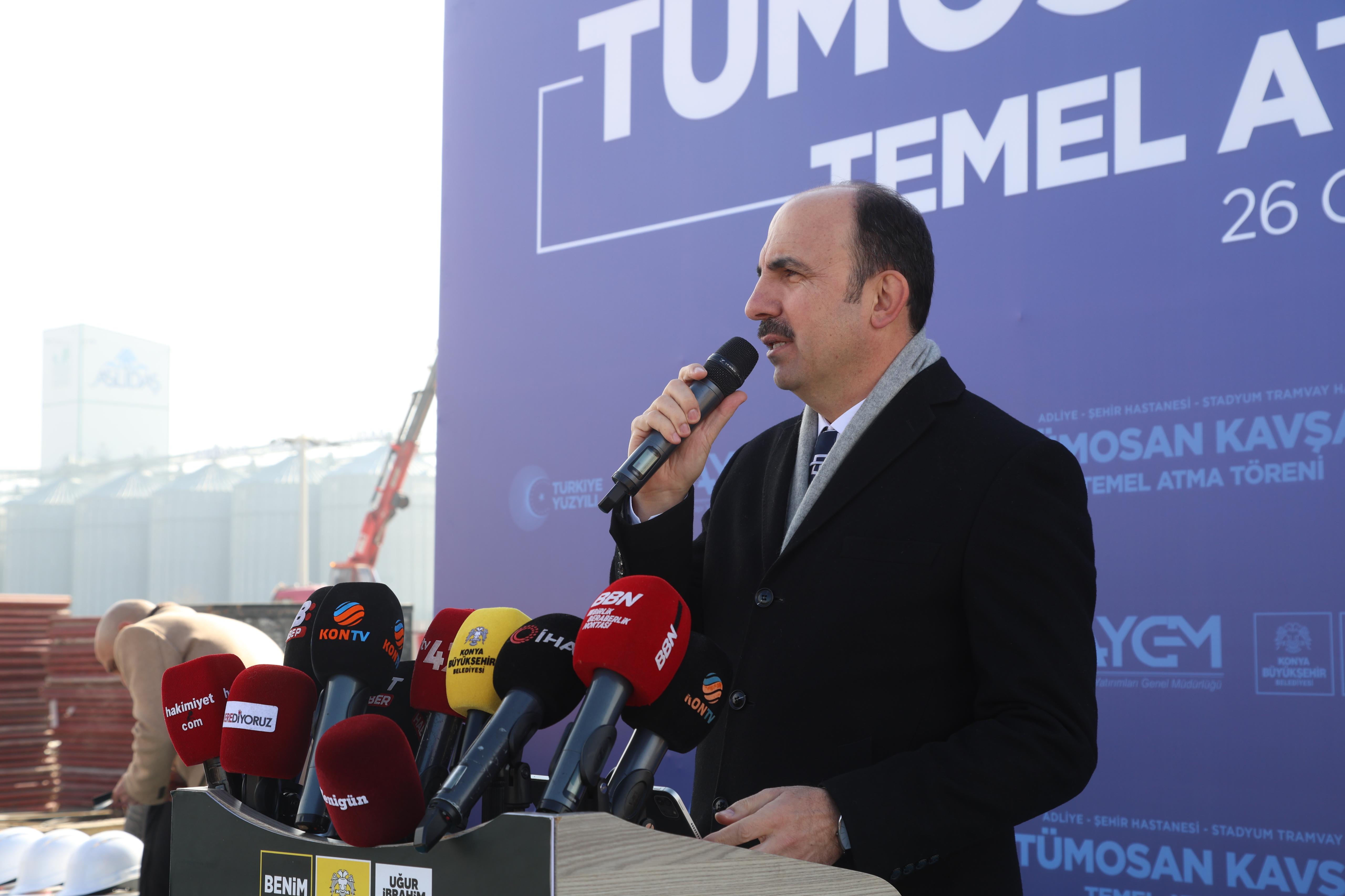 KONYA’NIN GELİŞEN RAYLI SİSTEM YOLCULUĞUNDA ÖNEMLİ BİR YATIRIMIN DAHA TEMELİ ATILDI