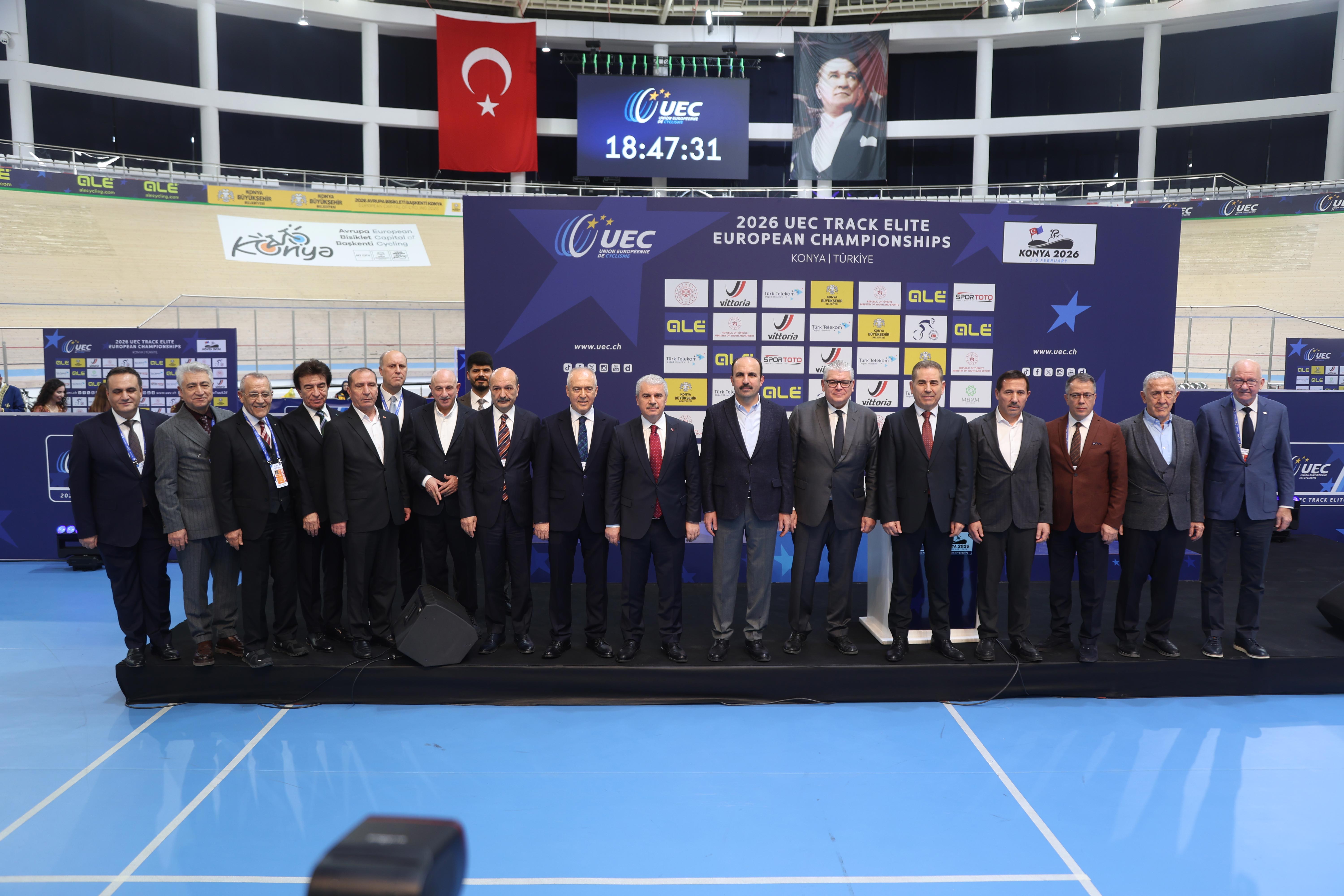 “2026 UEC ELİT AVRUPA PİST BİSİKLETİ ŞAMPİYONASI” AVRUPA BİSİKLET BAŞKENTİ KONYA’DA BAŞLADI