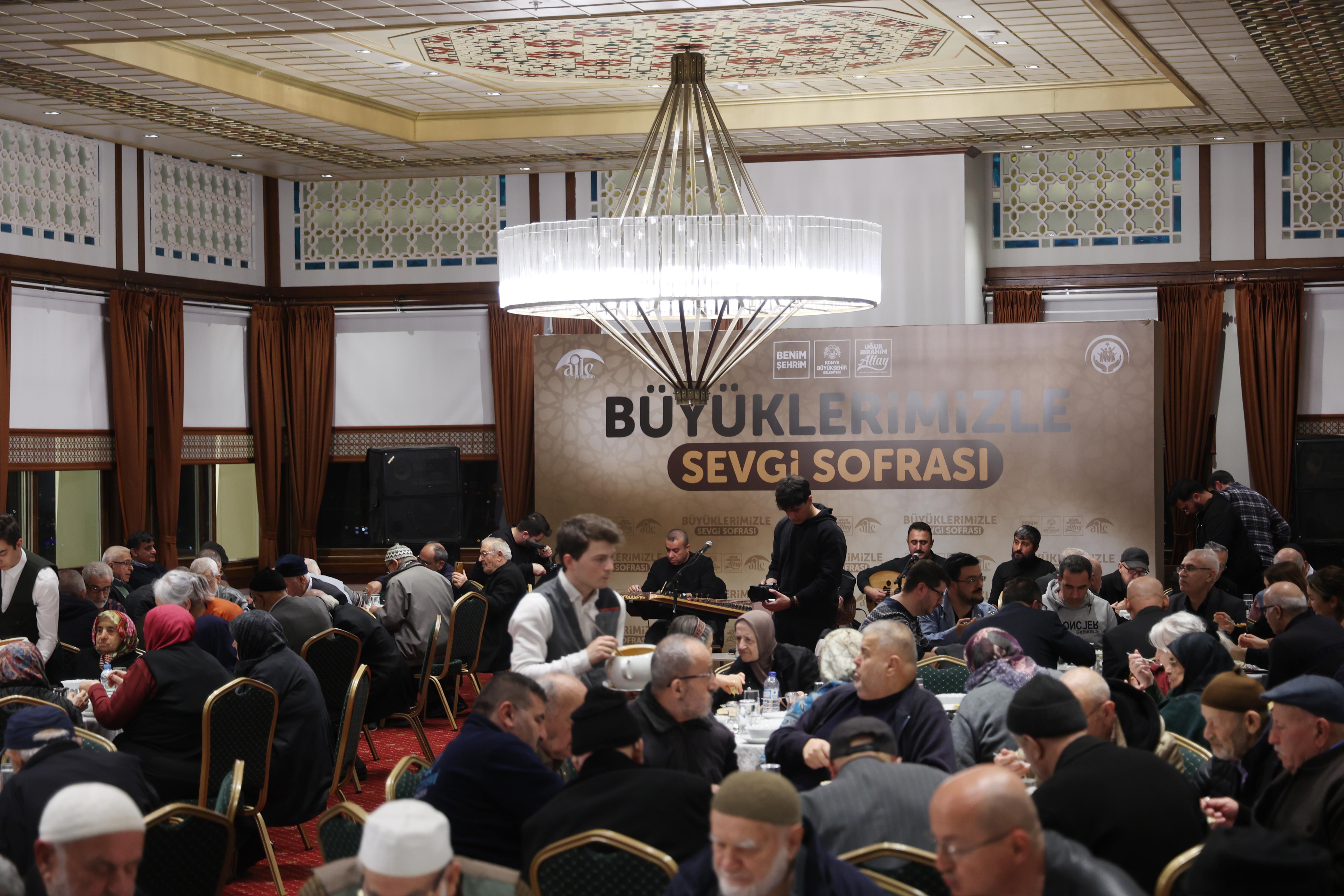 KONYA BÜYÜKŞEHİR’DEN “BÜYÜKLERİMİZLE SEVGİ SOFRASI” PROGRAMI