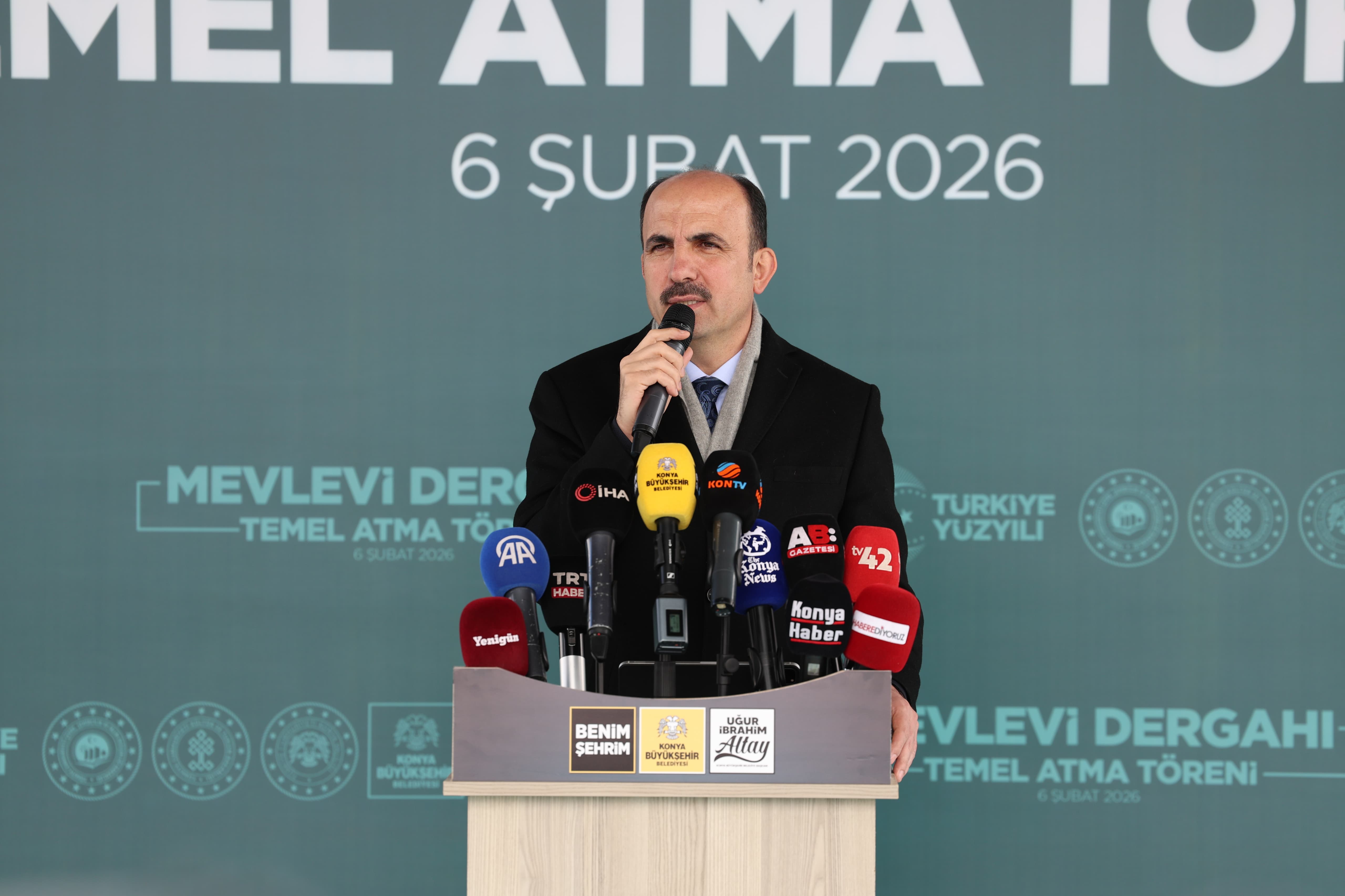 KONYA BÜYÜKŞEHİR’İN ŞEHRE KAZANDIRACAĞI MEVLEVİ DERGAHI’NIN TEMELİ ATILDI