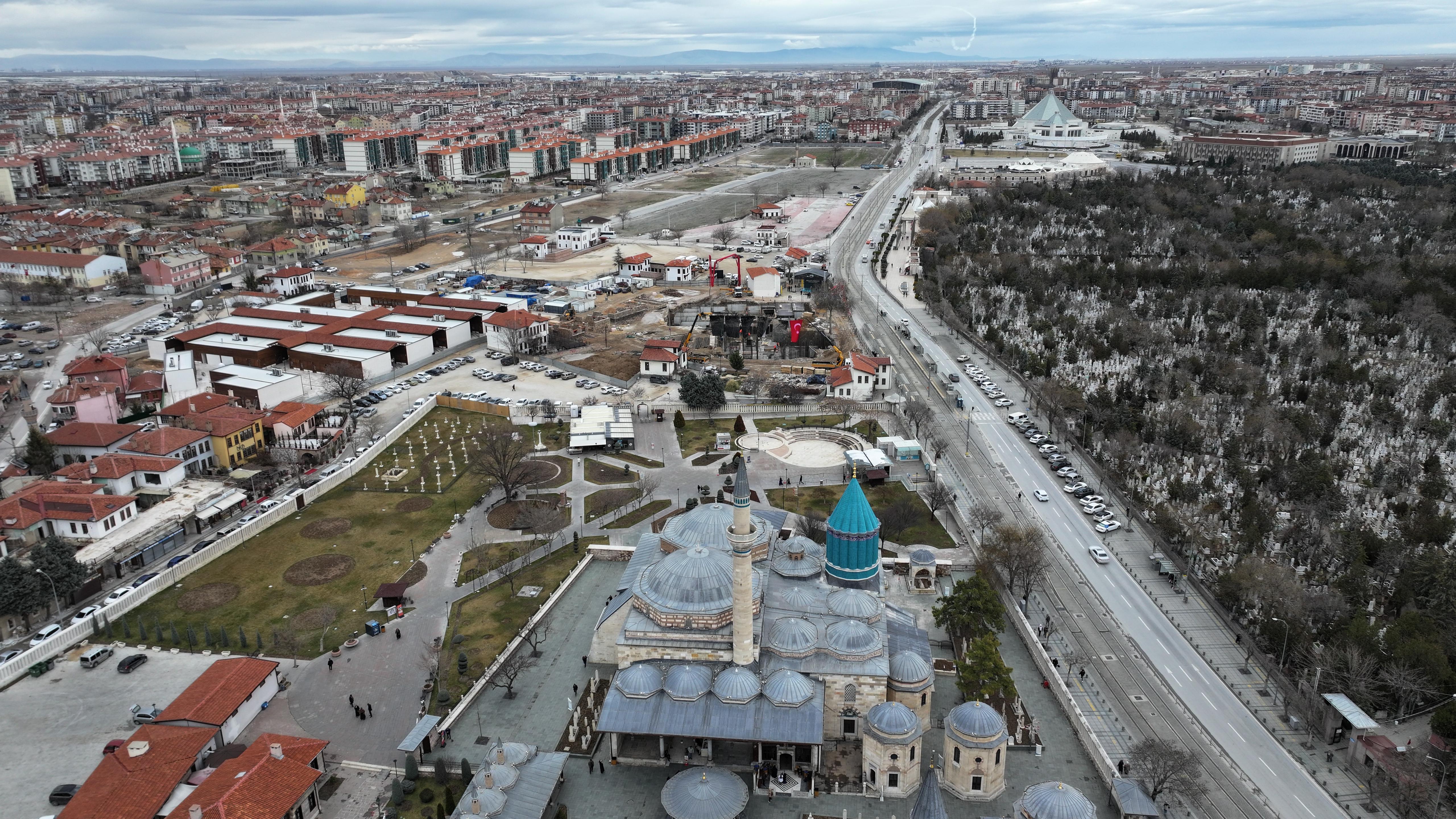KONYA BÜYÜKŞEHİR’İN ŞEHRE KAZANDIRACAĞI MEVLEVİ DERGAHI’NIN TEMELİ ATILDI