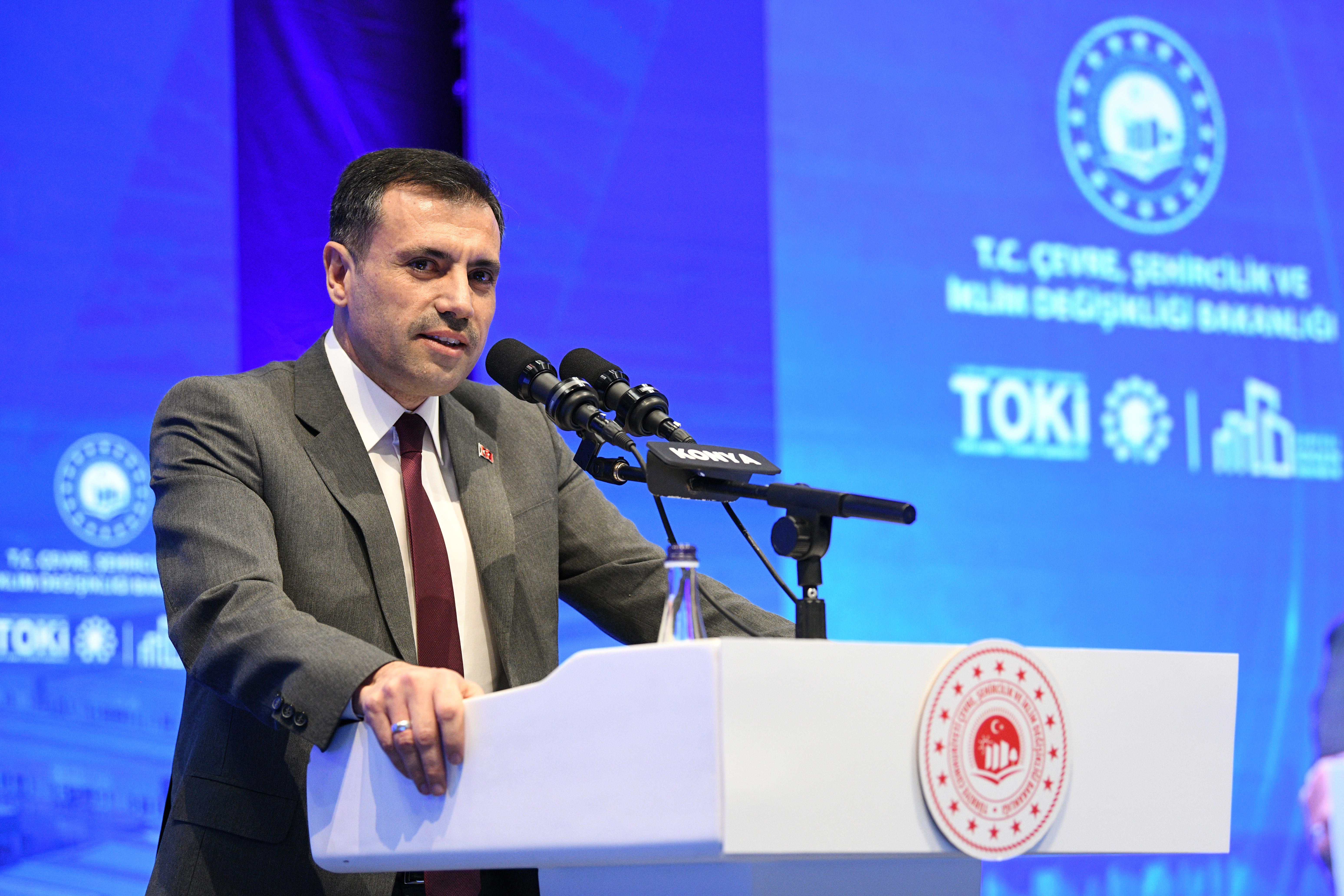 BAKAN KURUM KONYA’DA TOKİ KONUTLARI VE YENİ SANAYİ SİTESİ 3. ETABIN KURA ÇEKİM PROGRAMINA KATILDI