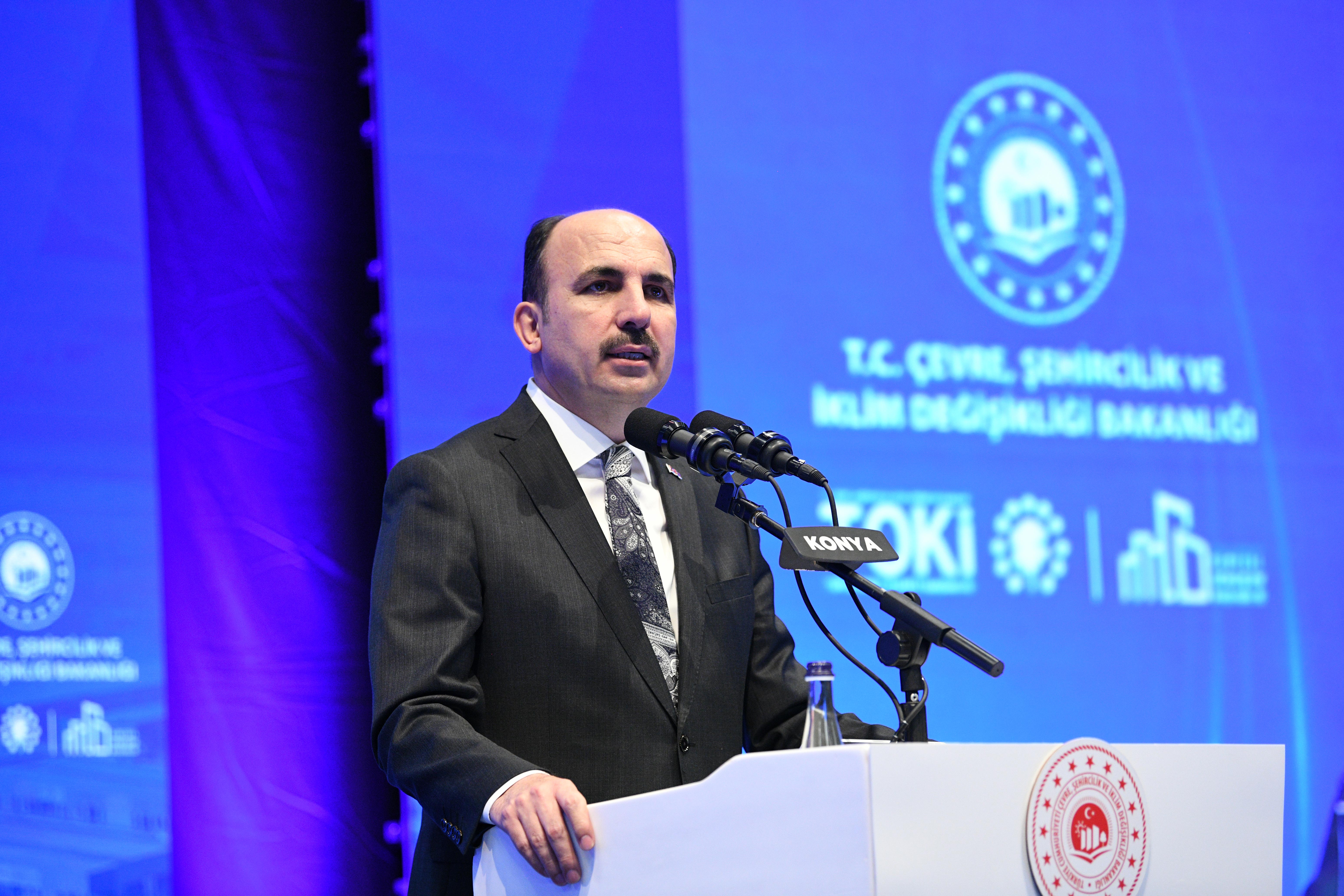 BAKAN KURUM KONYA’DA TOKİ KONUTLARI VE YENİ SANAYİ SİTESİ 3. ETABIN KURA ÇEKİM PROGRAMINA KATILDI