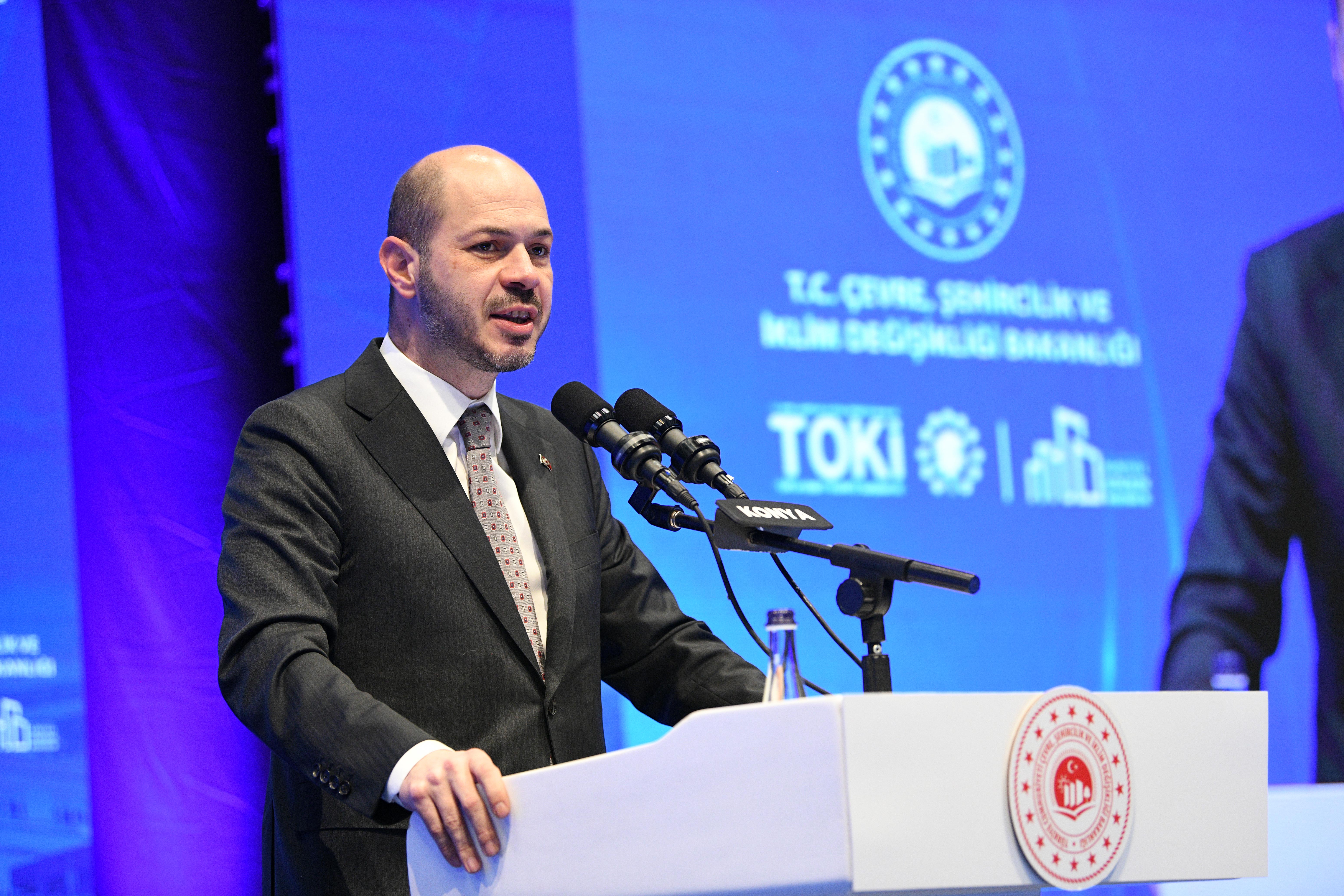 BAKAN KURUM KONYA’DA TOKİ KONUTLARI VE YENİ SANAYİ SİTESİ 3. ETABIN KURA ÇEKİM PROGRAMINA KATILDI