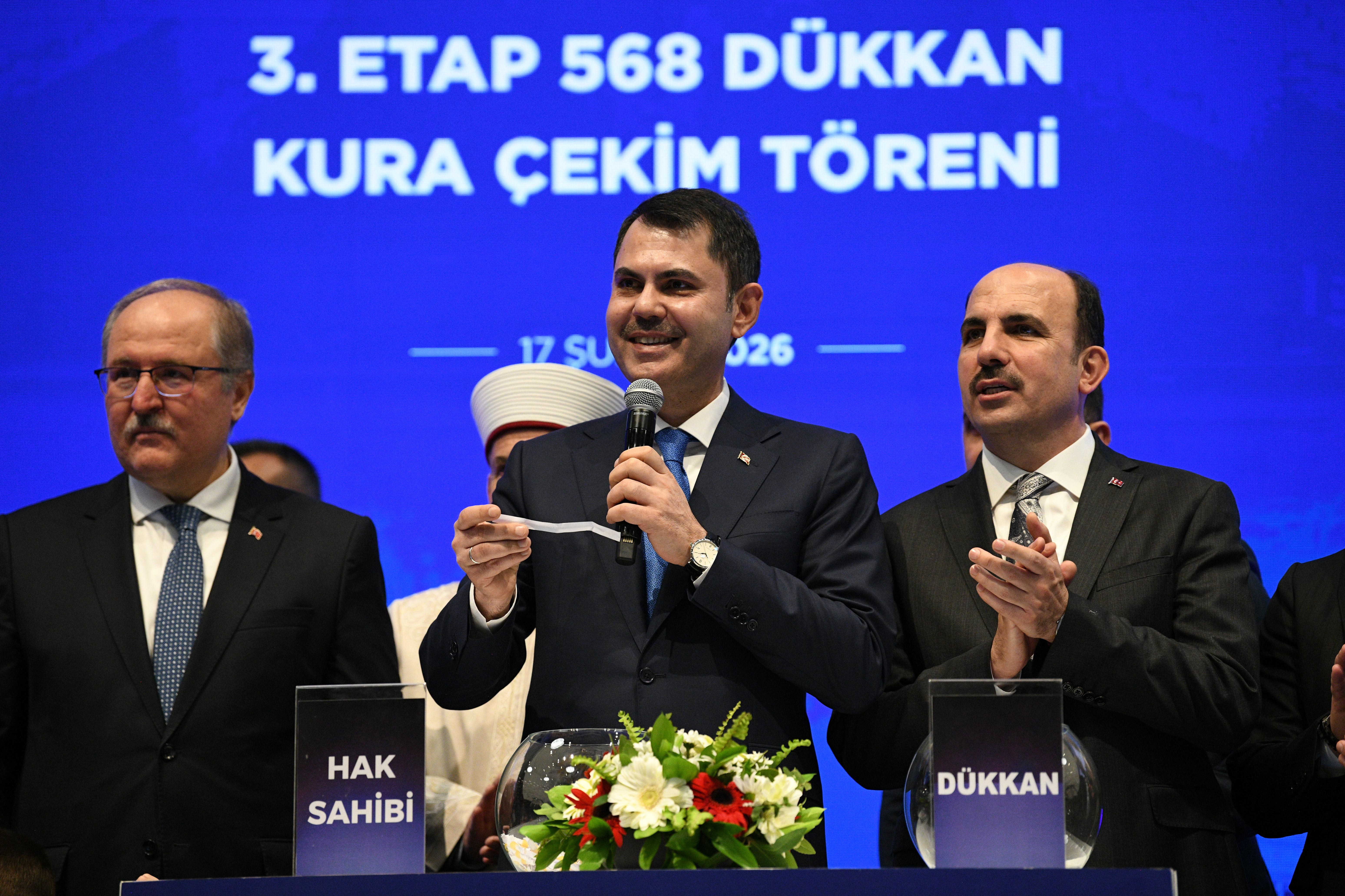 BAKAN KURUM KONYA’DA TOKİ KONUTLARI VE YENİ SANAYİ SİTESİ 3. ETABIN KURA ÇEKİM PROGRAMINA KATILDI