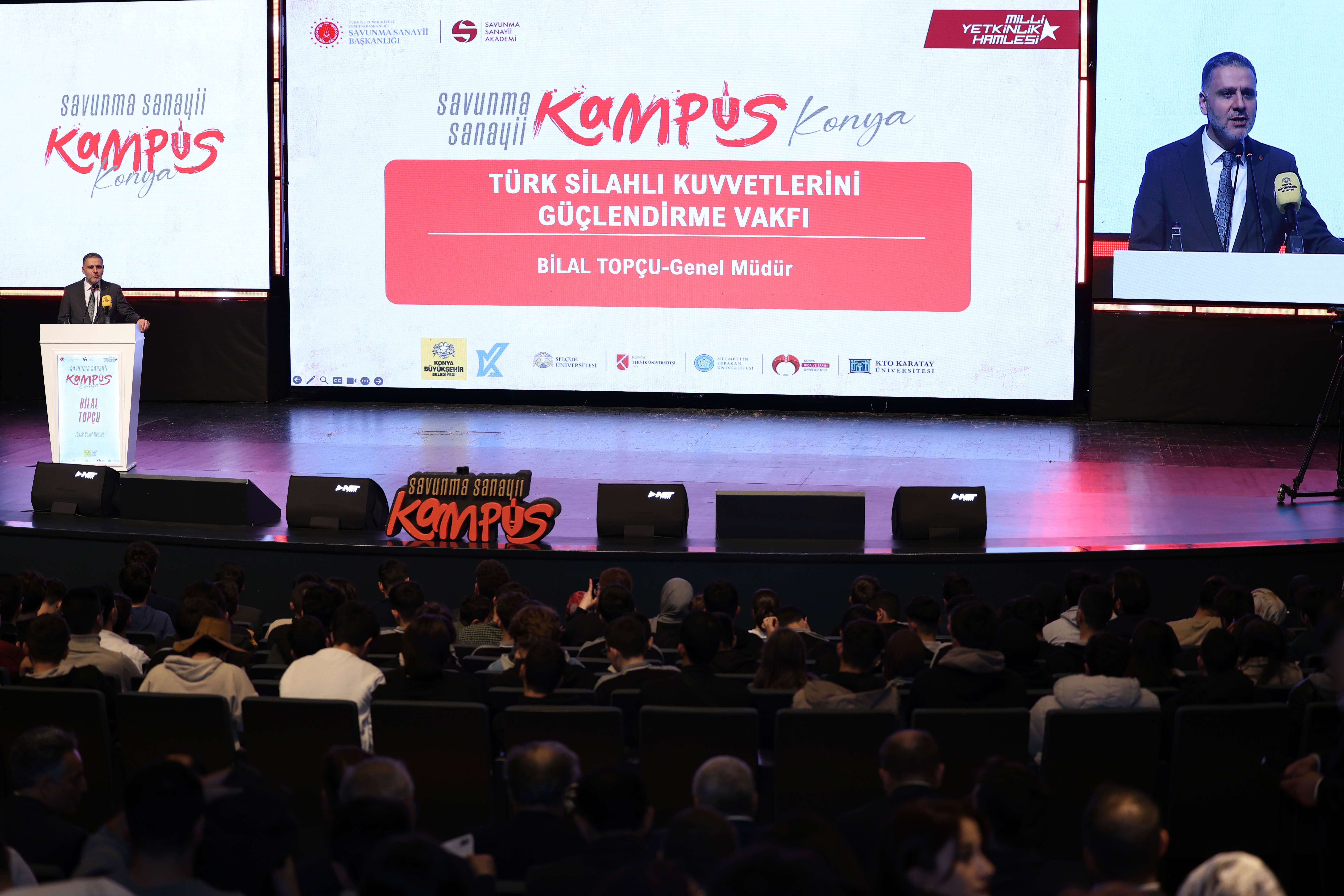 KONYA BÜYÜKŞEHİR EV SAHİPLİĞİNDE "SAVUNMA SANAYİİ KAMPÜS KONYA" PROGRAMI GERÇEKLEŞTİRİLDİ