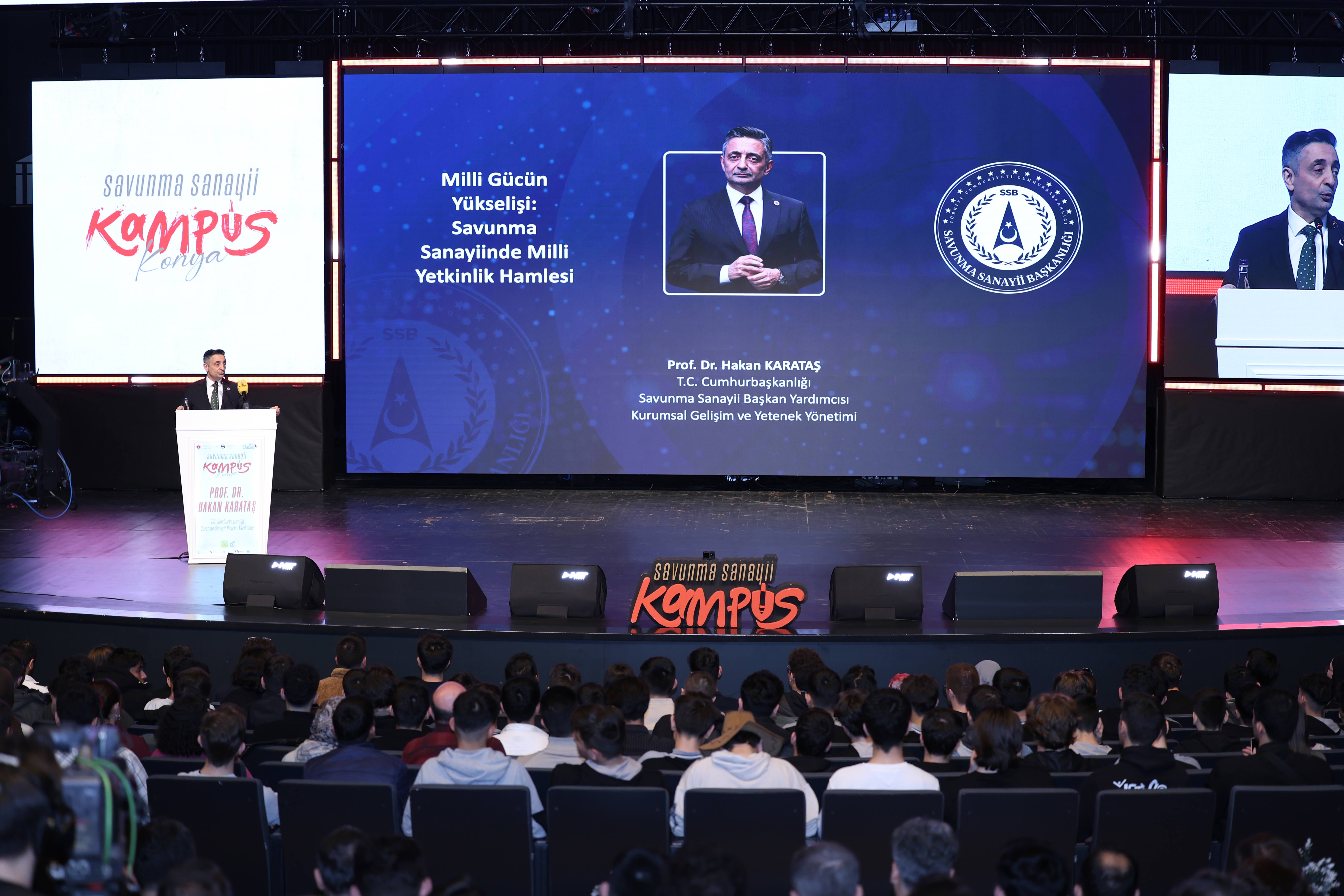 KONYA BÜYÜKŞEHİR EV SAHİPLİĞİNDE "SAVUNMA SANAYİİ KAMPÜS KONYA" PROGRAMI GERÇEKLEŞTİRİLDİ