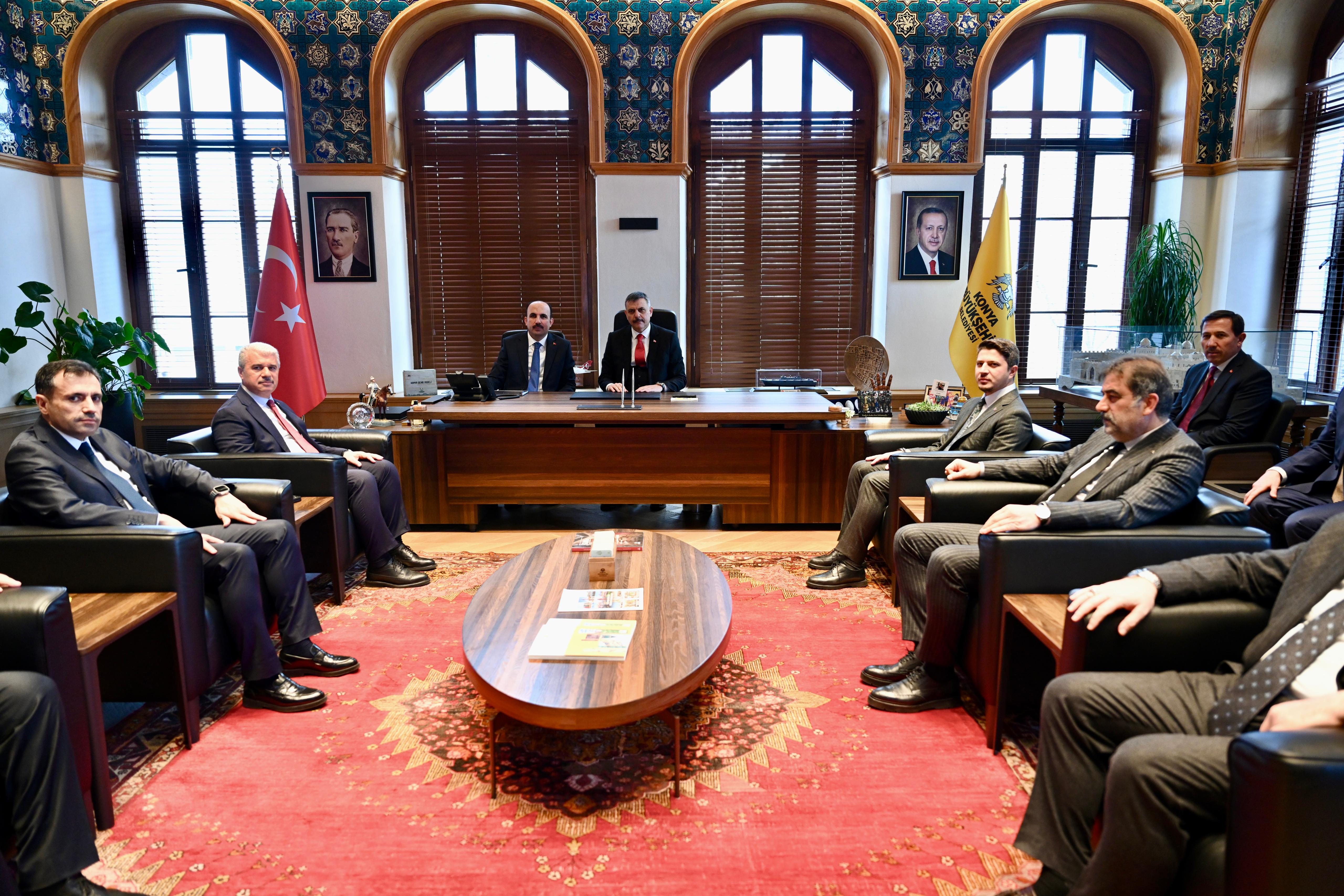 İÇİŞLERİ BAKANI ÇİFTÇİ BAŞKAN ALTAY’I ZİYARET ETTİ