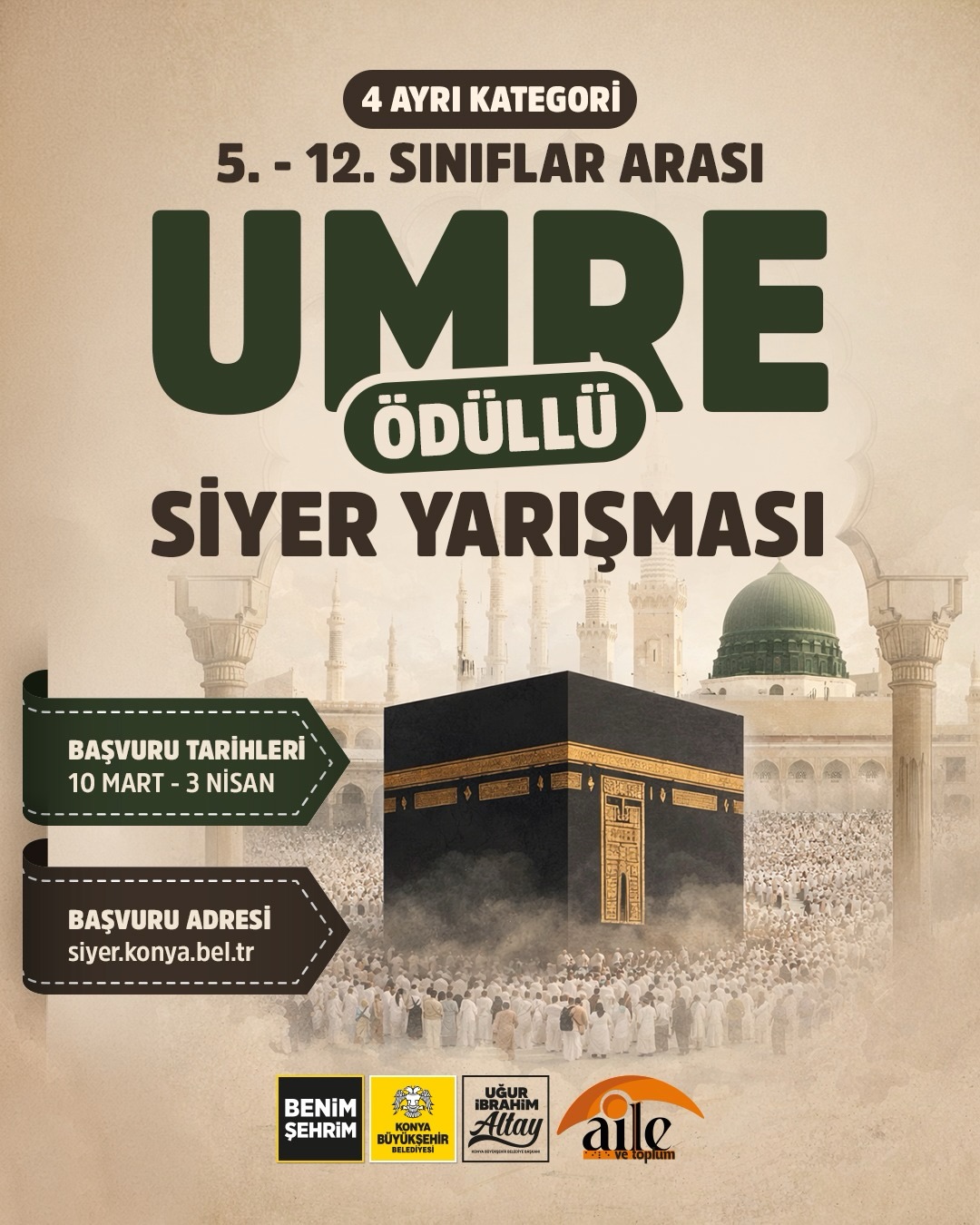 BAŞKAN ALTAY, UMRE ÖDÜLLÜ SİYER YARIŞMASI İLE 300 KİŞİYİ UMREYE GÖNDERECEKLERİNİ AÇIKLADI