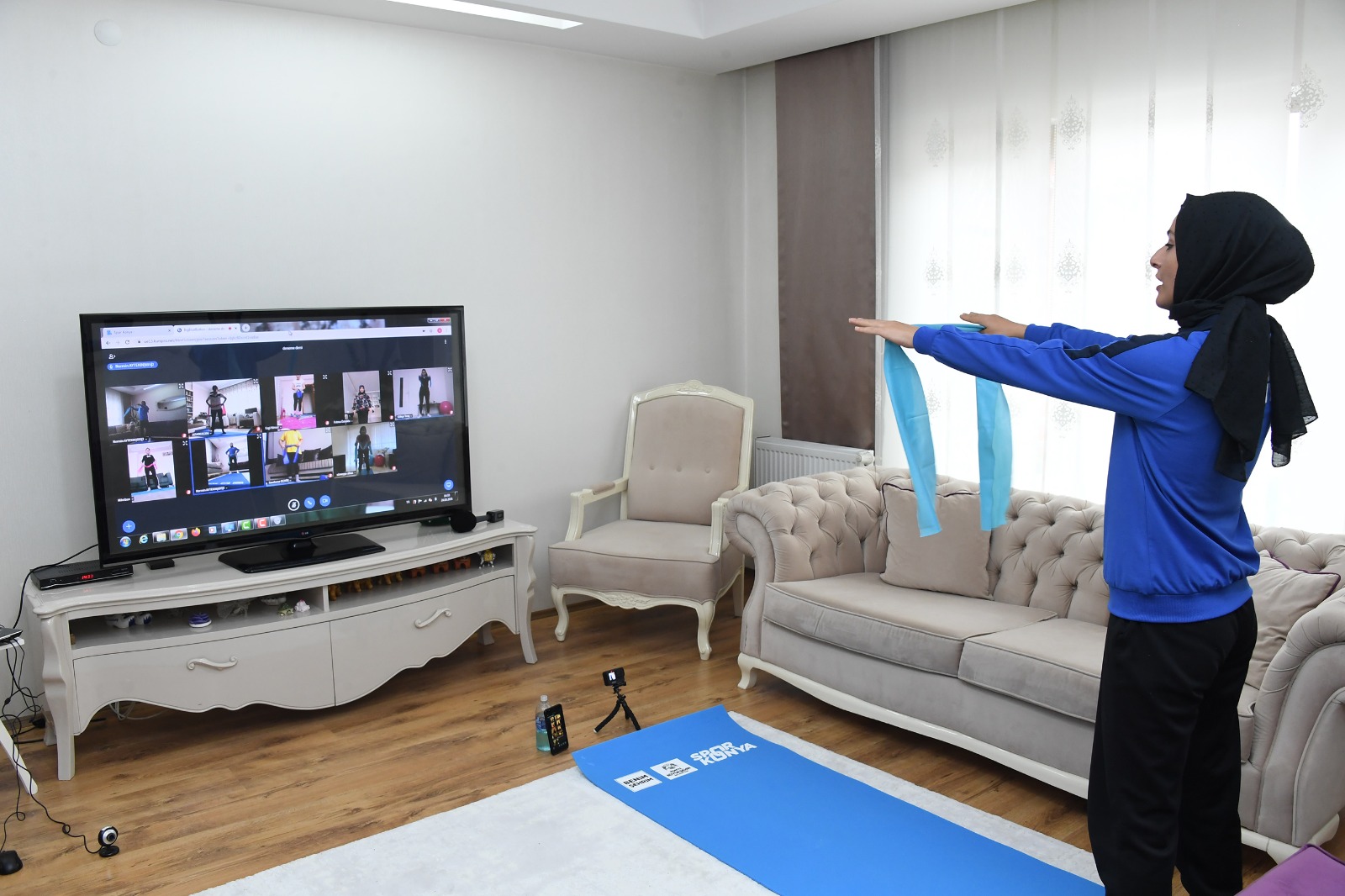 KADINLARA ÖZEL “ONLINE SPOR” KAYITLARI BAŞLADI