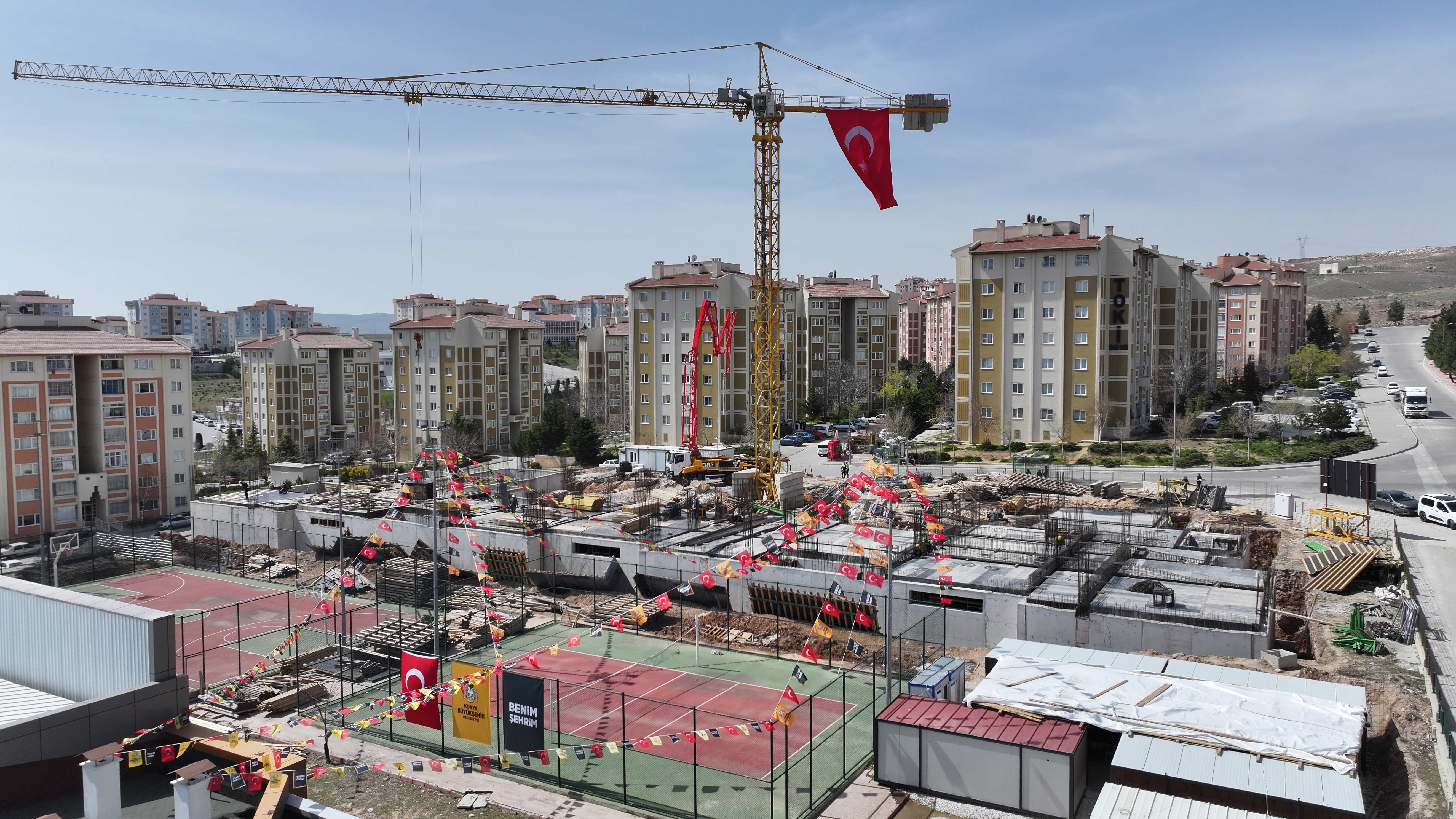 KONYA BÜYÜKŞEHİR’İN GÖDENE’YE KAZANDIRACAĞI BİLGEHANE, LİMA VE KÜTÜPHANE BİNASININ TEMELİ ATILDI