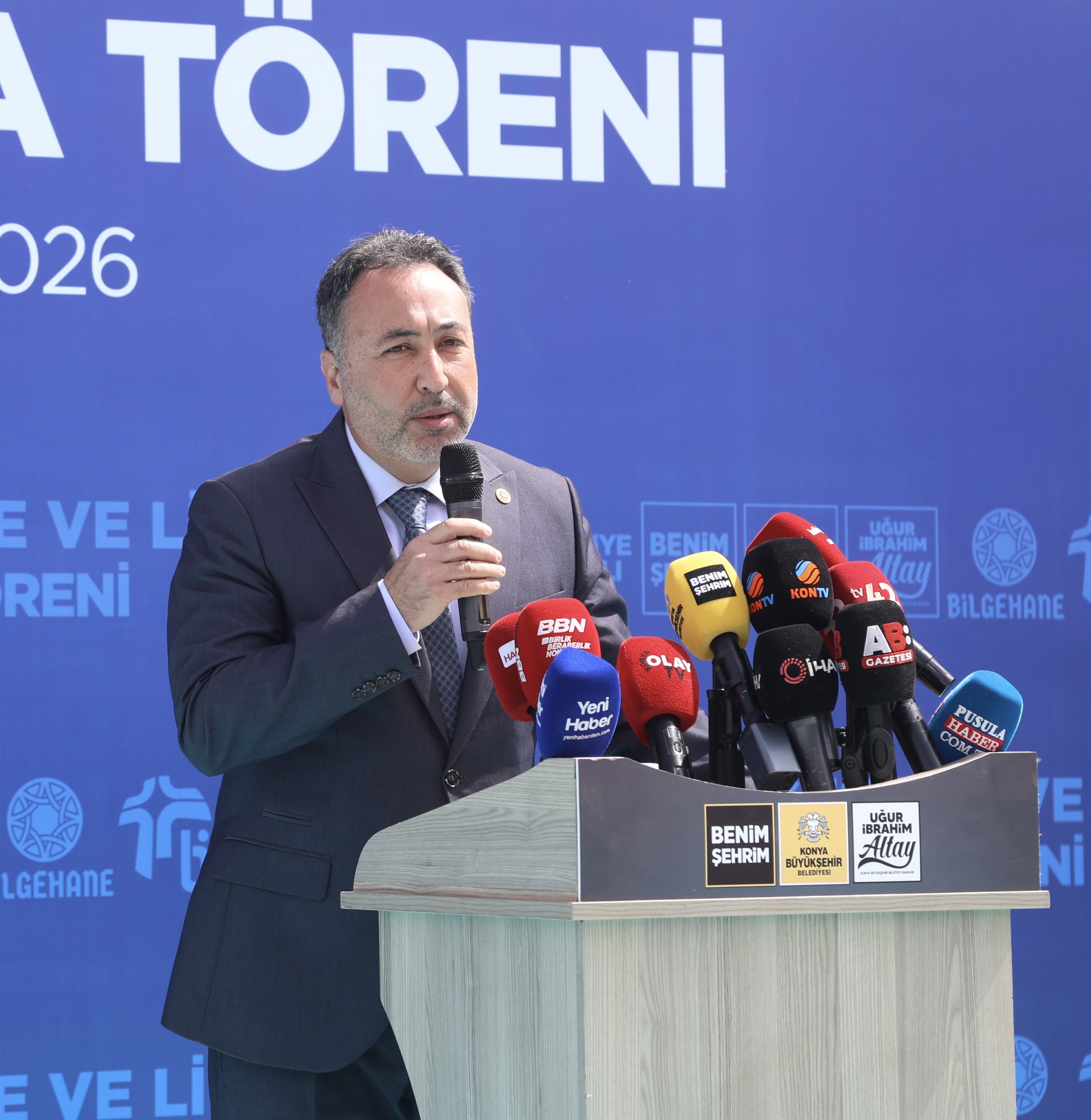 KONYA BÜYÜKŞEHİR’İN GÖDENE’YE KAZANDIRACAĞI BİLGEHANE, LİMA VE KÜTÜPHANE BİNASININ TEMELİ ATILDI