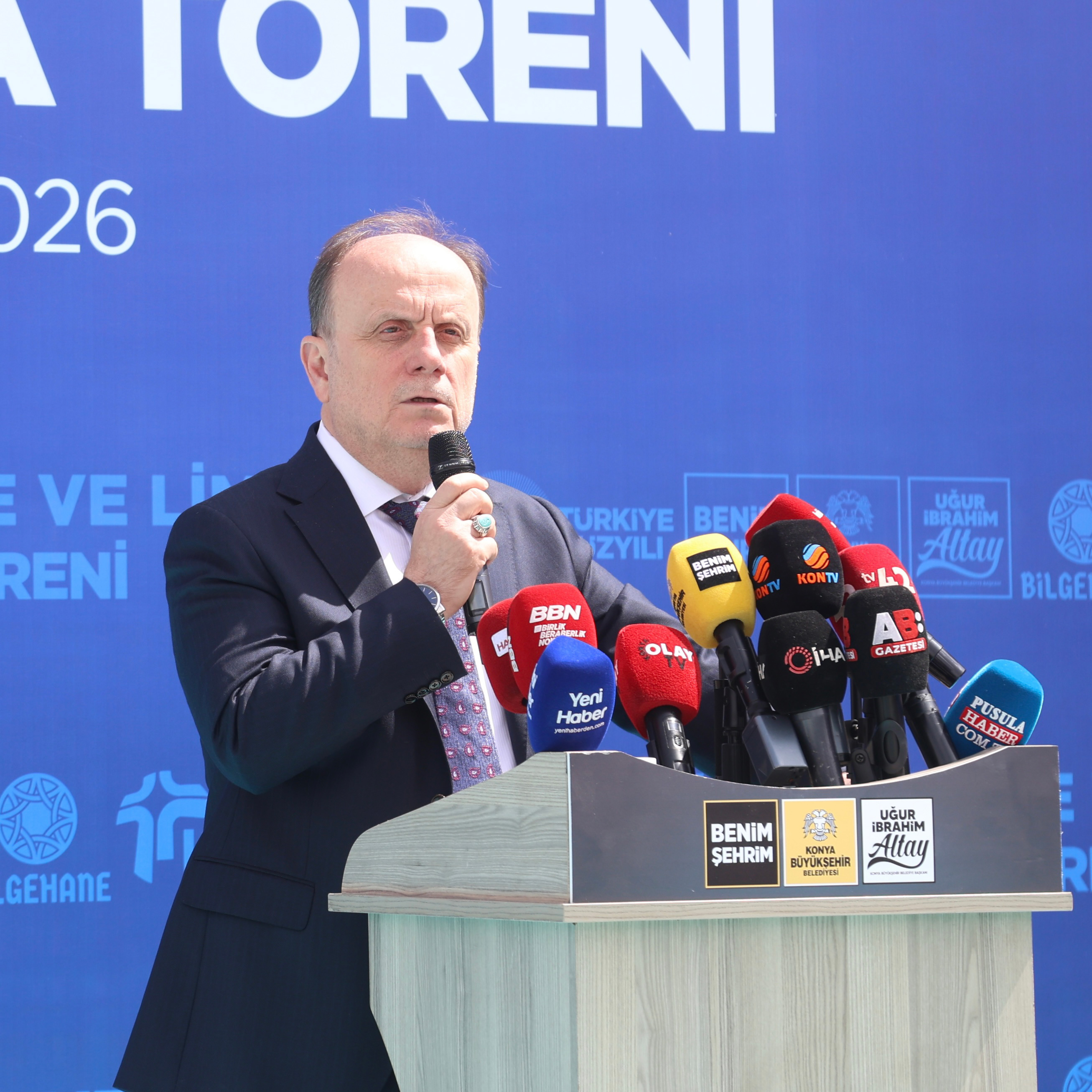 KONYA BÜYÜKŞEHİR’İN GÖDENE’YE KAZANDIRACAĞI BİLGEHANE, LİMA VE KÜTÜPHANE BİNASININ TEMELİ ATILDI