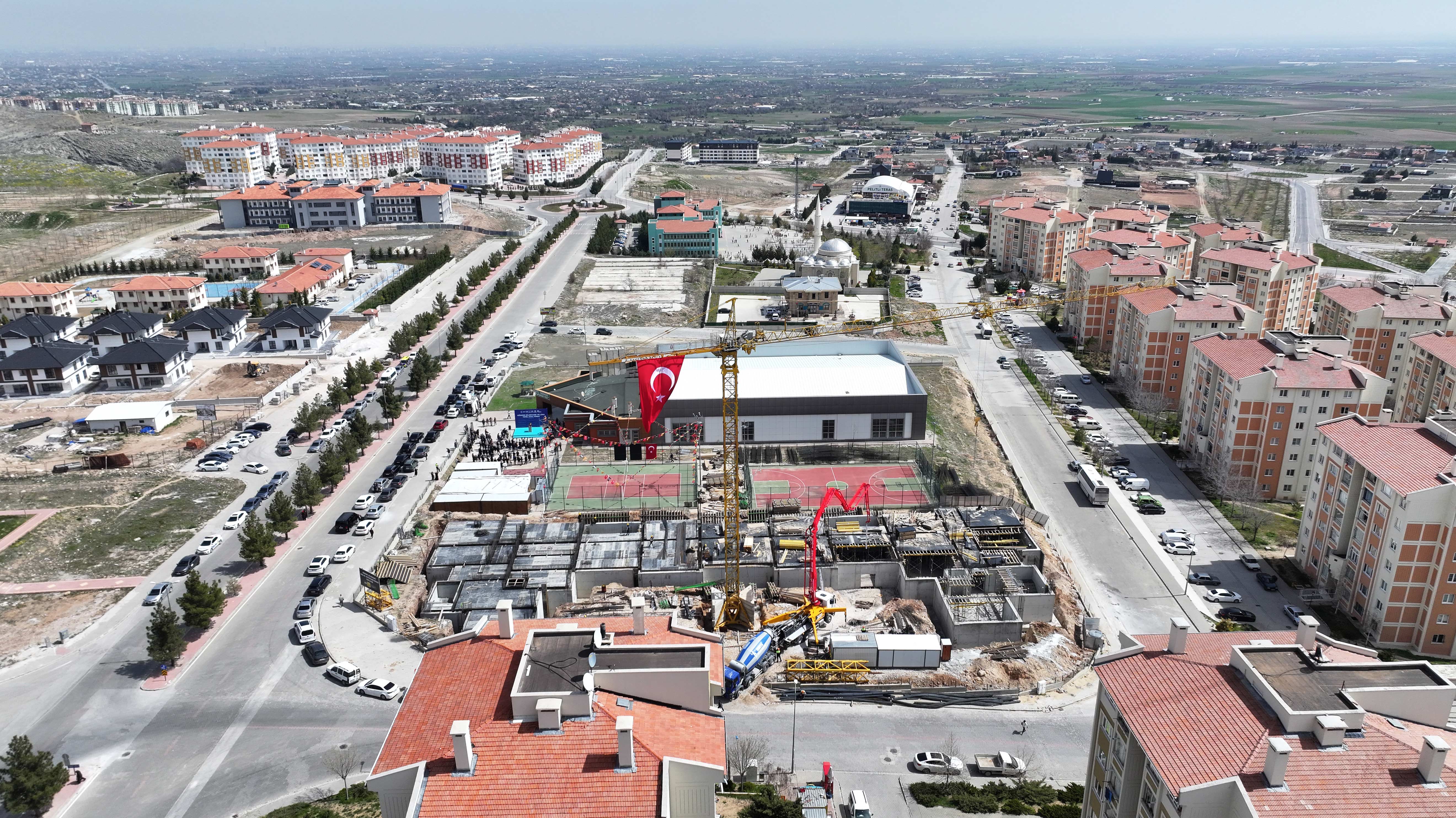 KONYA BÜYÜKŞEHİR’İN GÖDENE’YE KAZANDIRACAĞI BİLGEHANE, LİMA VE KÜTÜPHANE BİNASININ TEMELİ ATILDI