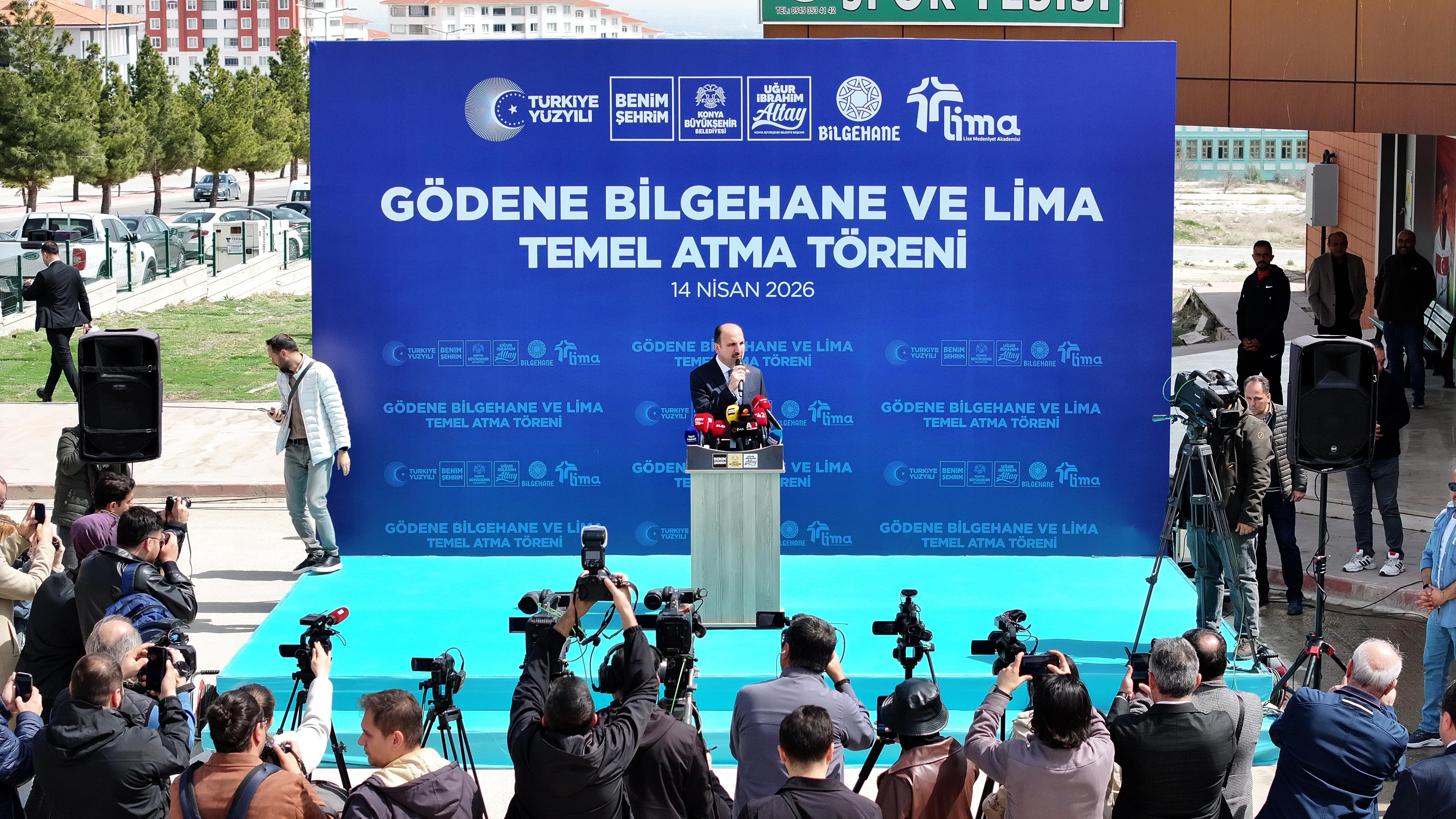 KONYA BÜYÜKŞEHİR’İN GÖDENE’YE KAZANDIRACAĞI BİLGEHANE, LİMA VE KÜTÜPHANE BİNASININ TEMELİ ATILDI