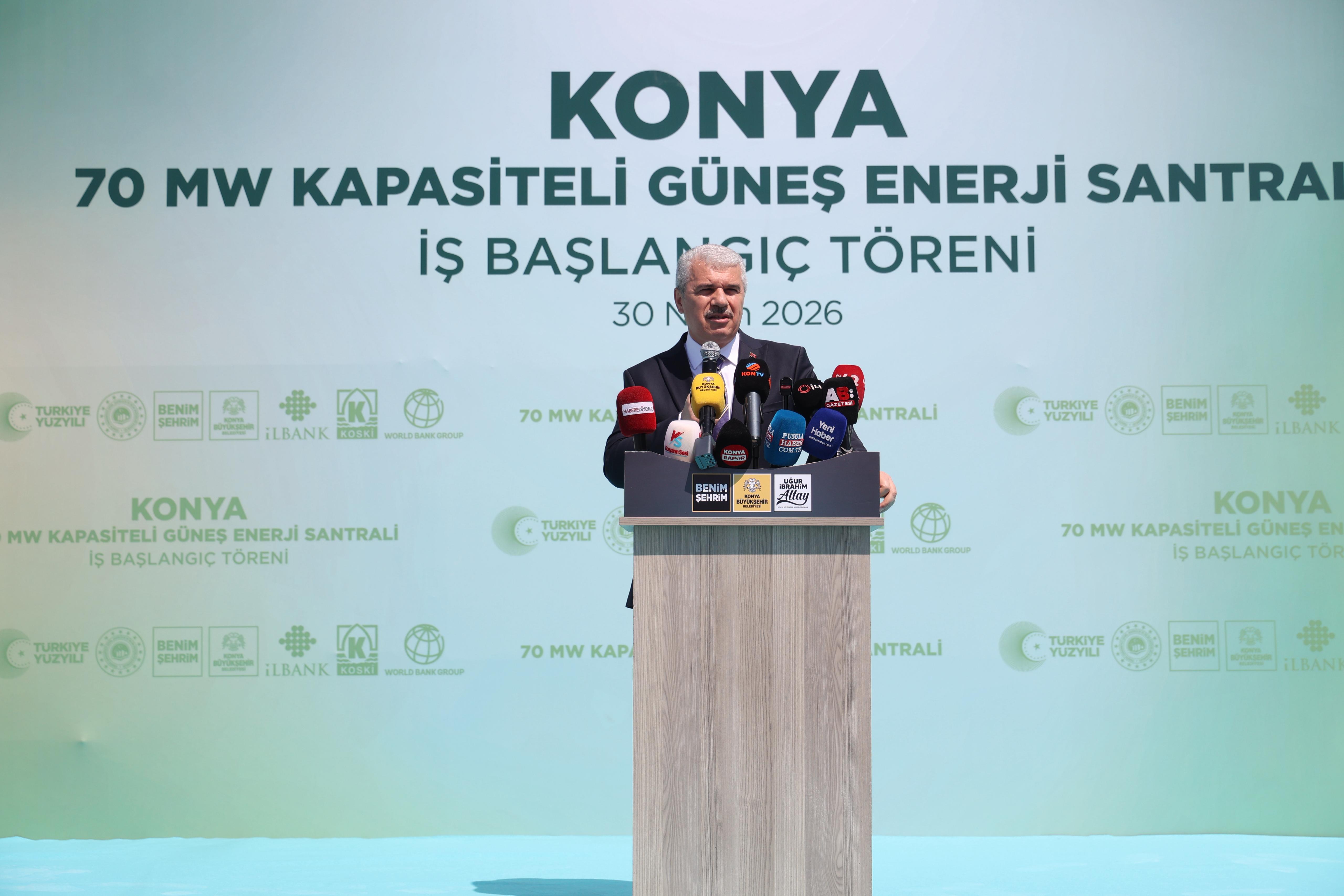 KONYA BÜYÜKŞEHİR’DEN YENİLENEBİLİR ENERJİDE DEV ATILIM