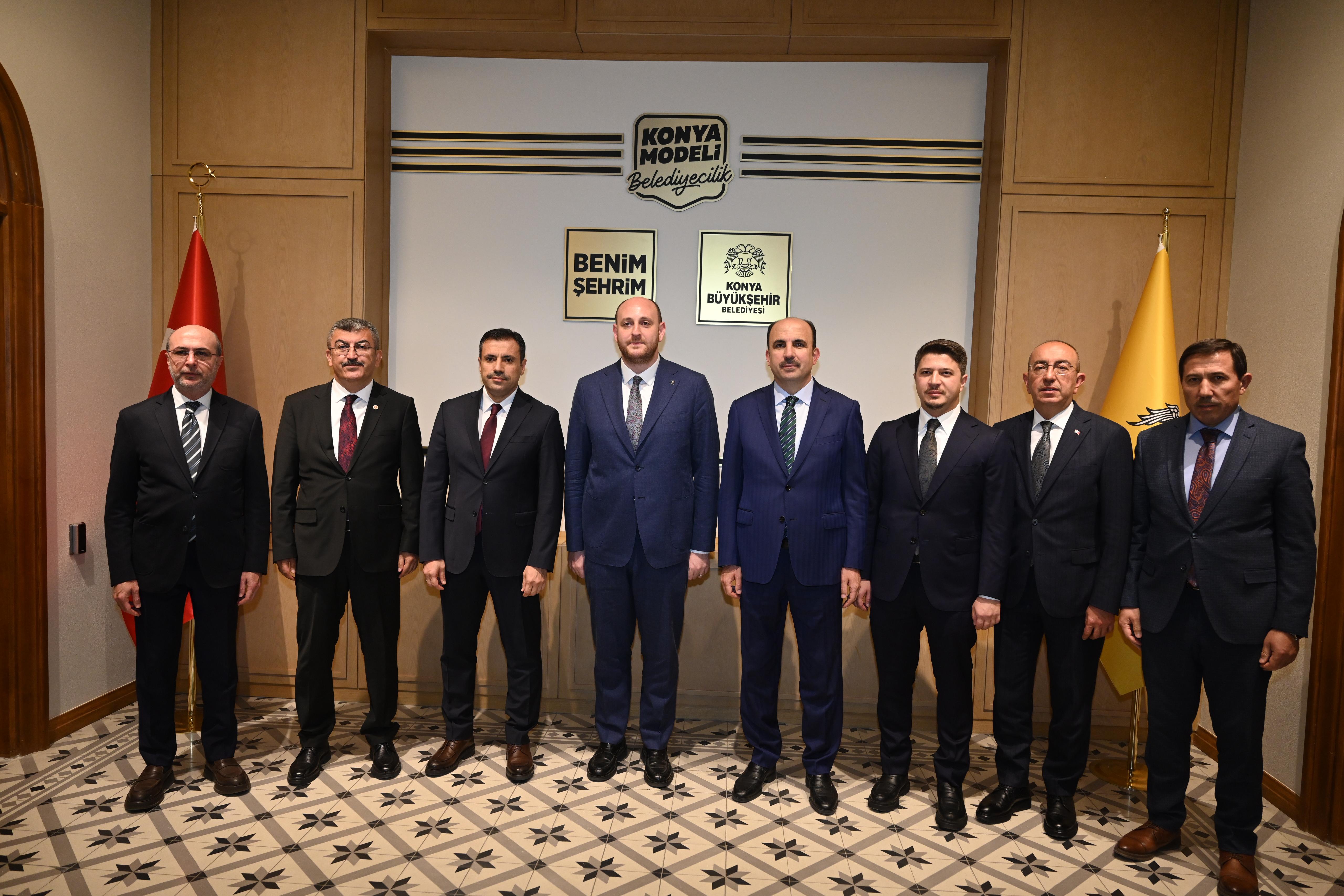 BAKAN BAK VE AK PARTİ GENEL BAŞKAN YARDIMCISI BÜYÜKGÜMÜŞ, BAŞKAN ALTAY’I ZİYARET ETTİ