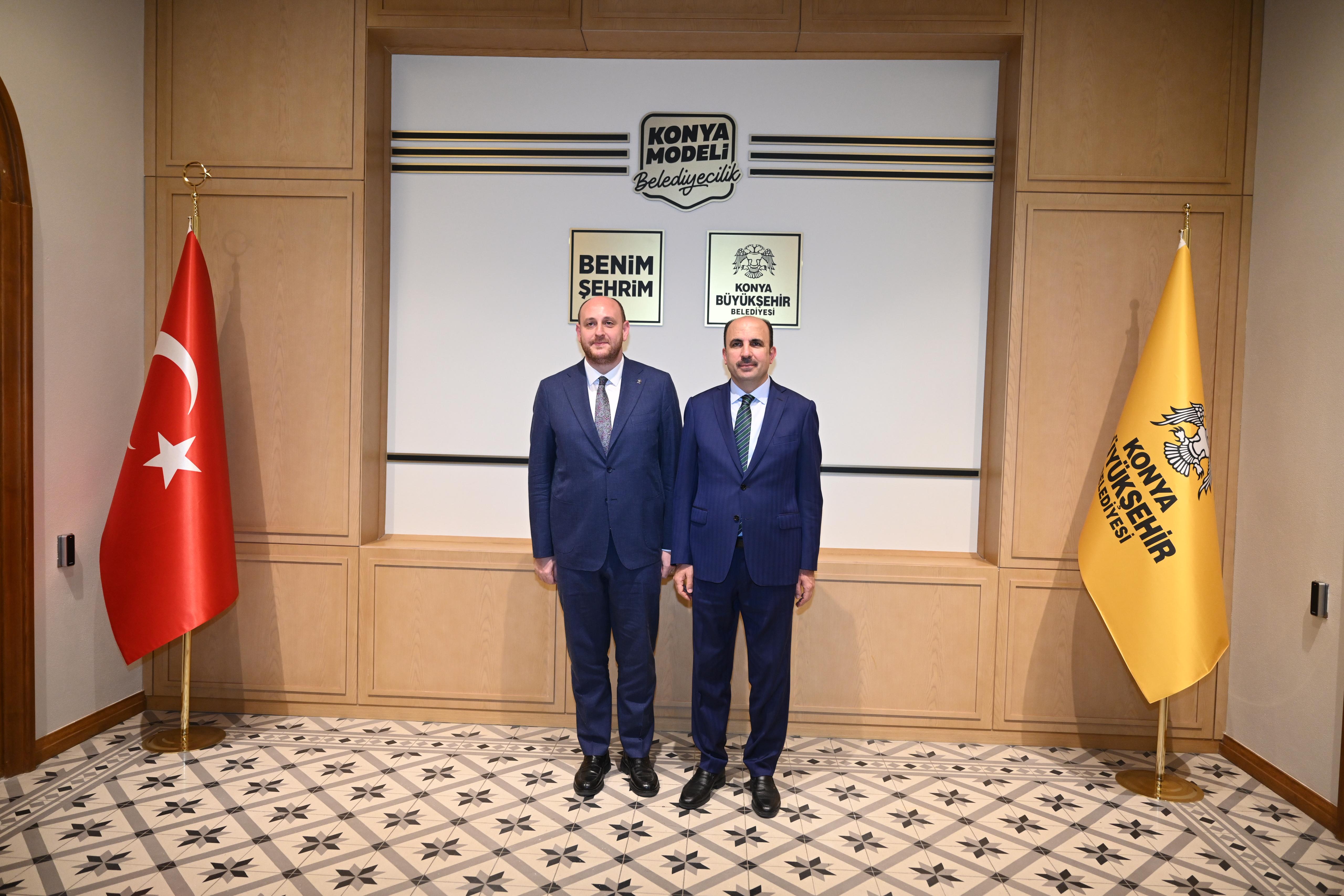 BAKAN BAK VE AK PARTİ GENEL BAŞKAN YARDIMCISI BÜYÜKGÜMÜŞ, BAŞKAN ALTAY’I ZİYARET ETTİ