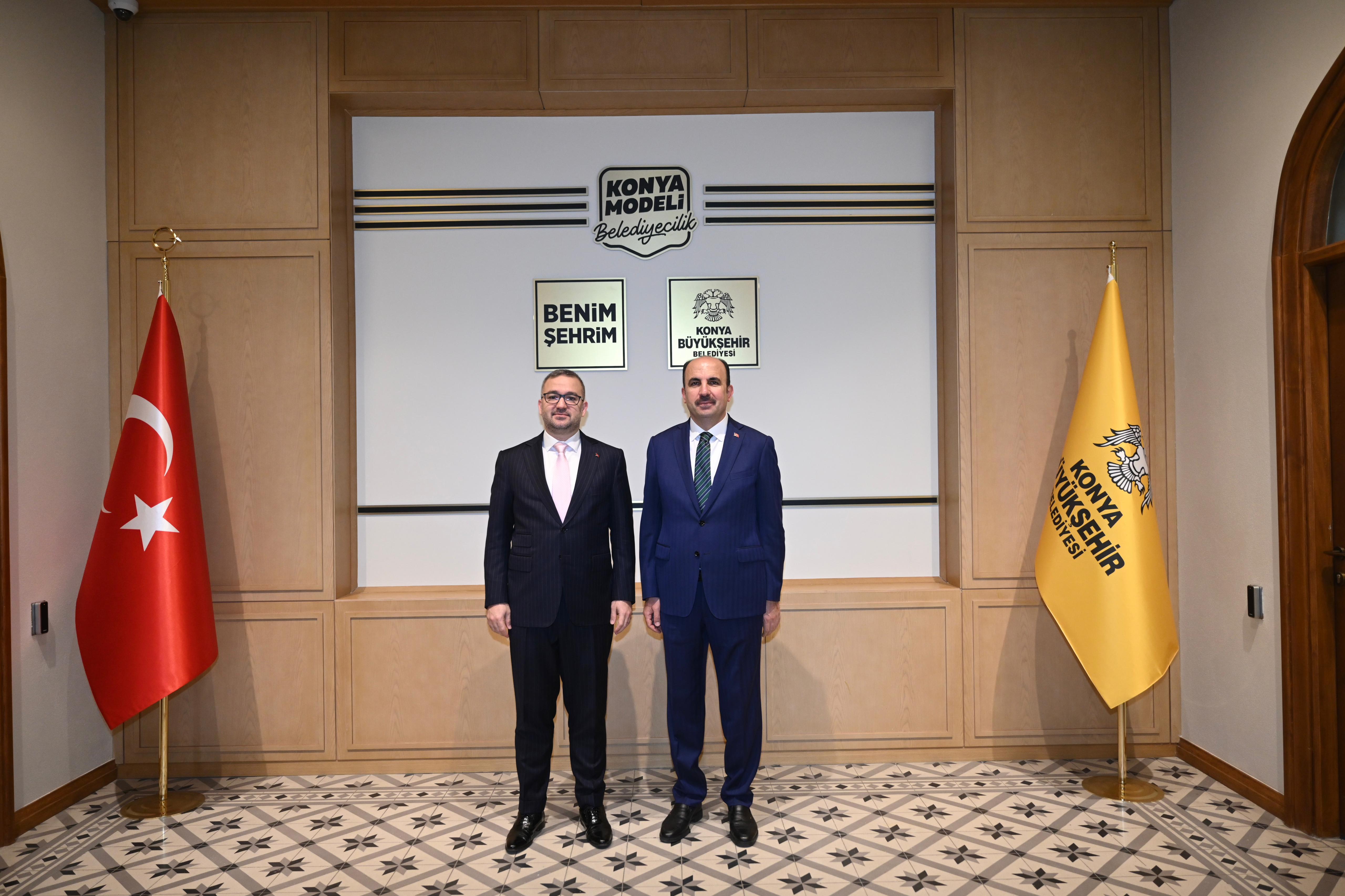 TÜRKİYE CUMHURİYET MERKEZ BANKASI BAŞKANI KARAHAN BAŞKAN ALTAY’I ZİYARET ETTİ