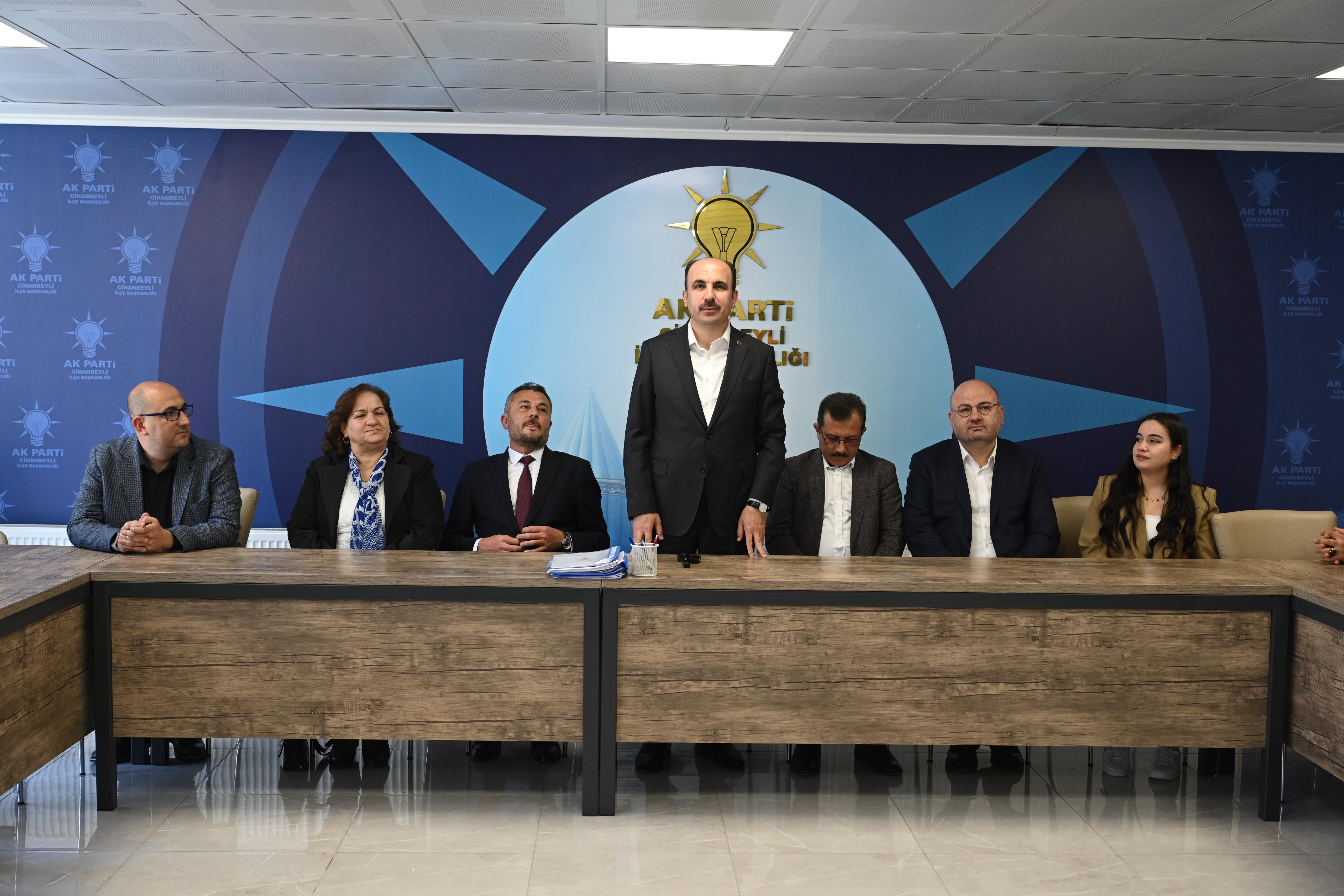 BAŞKAN ALTAY CİHANBEYLİ VE KULU’YU ZİYARET ETTİ, KULU İTFAİYE MERKEZİ’NİN TEMELİNİ ATTI